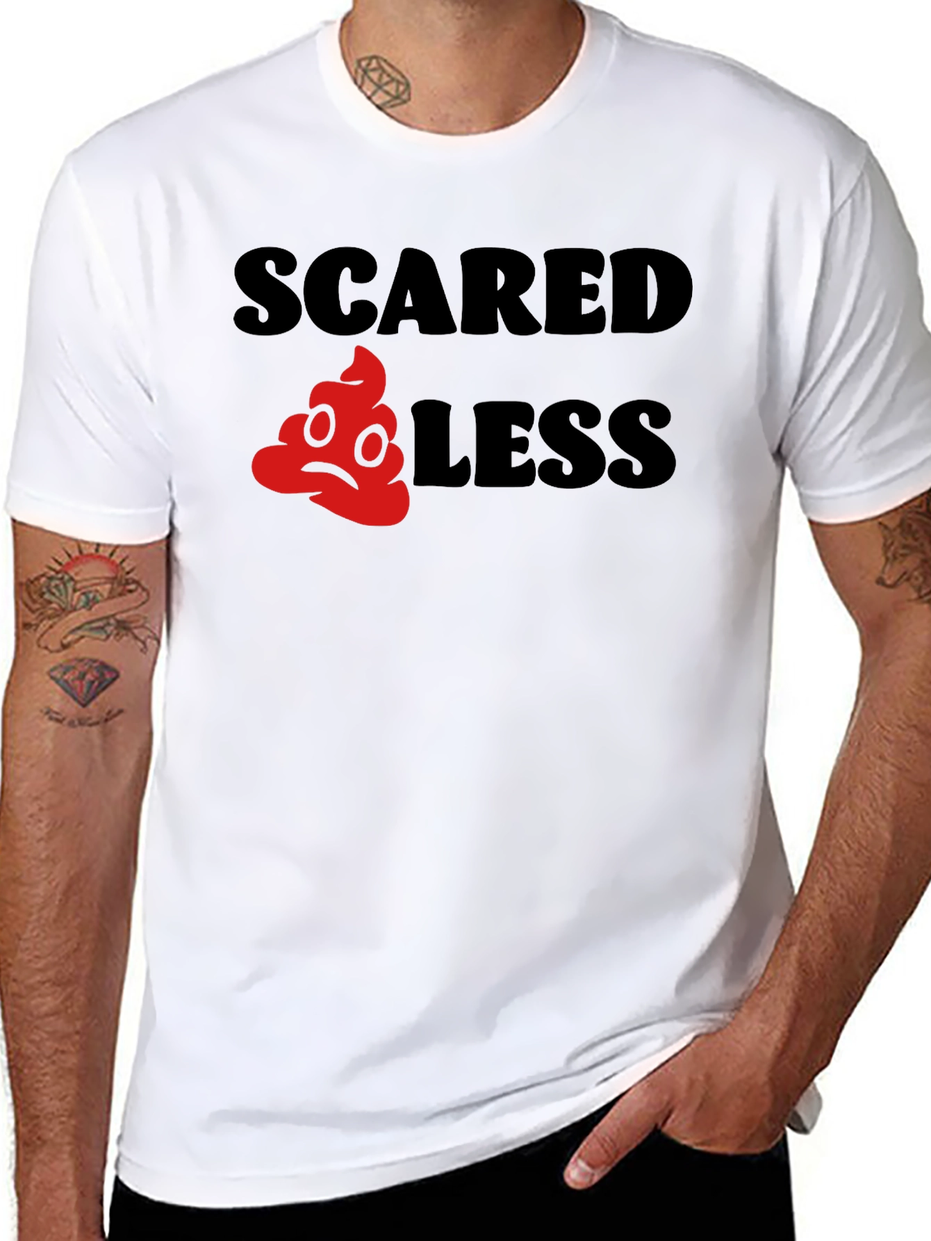 Scared Less Funny Graphic T-Shirt