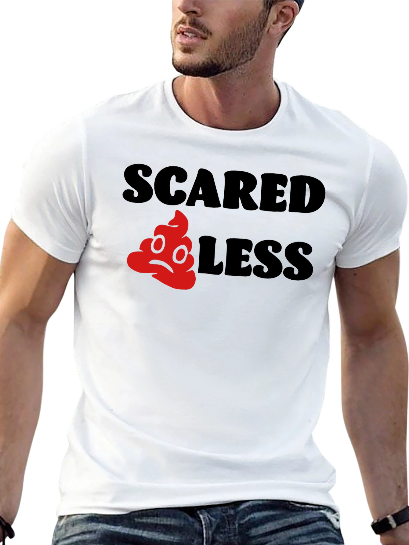 Scared Less Funny Graphic T-Shirt