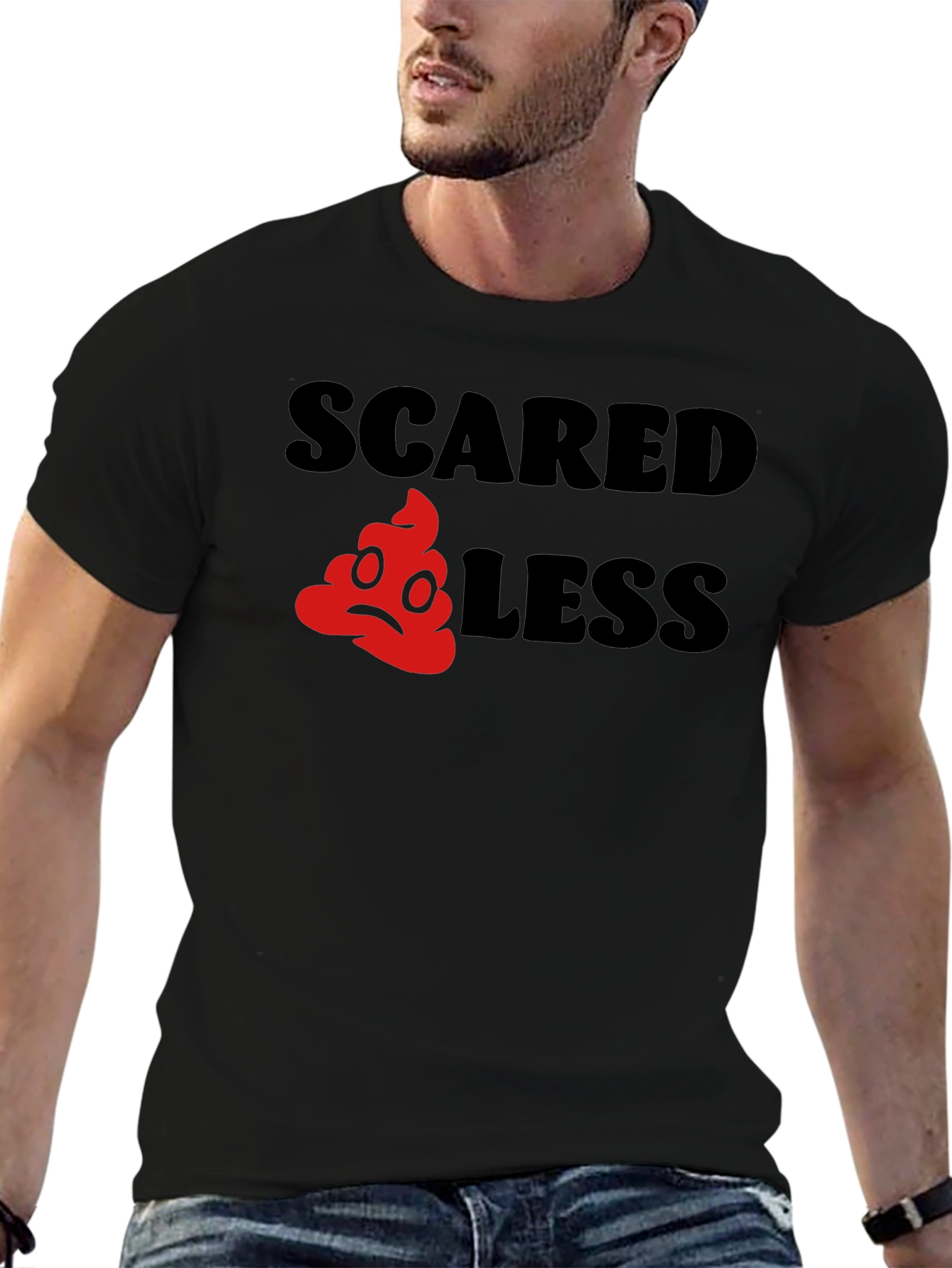 Scared Less Funny Graphic T-Shirt