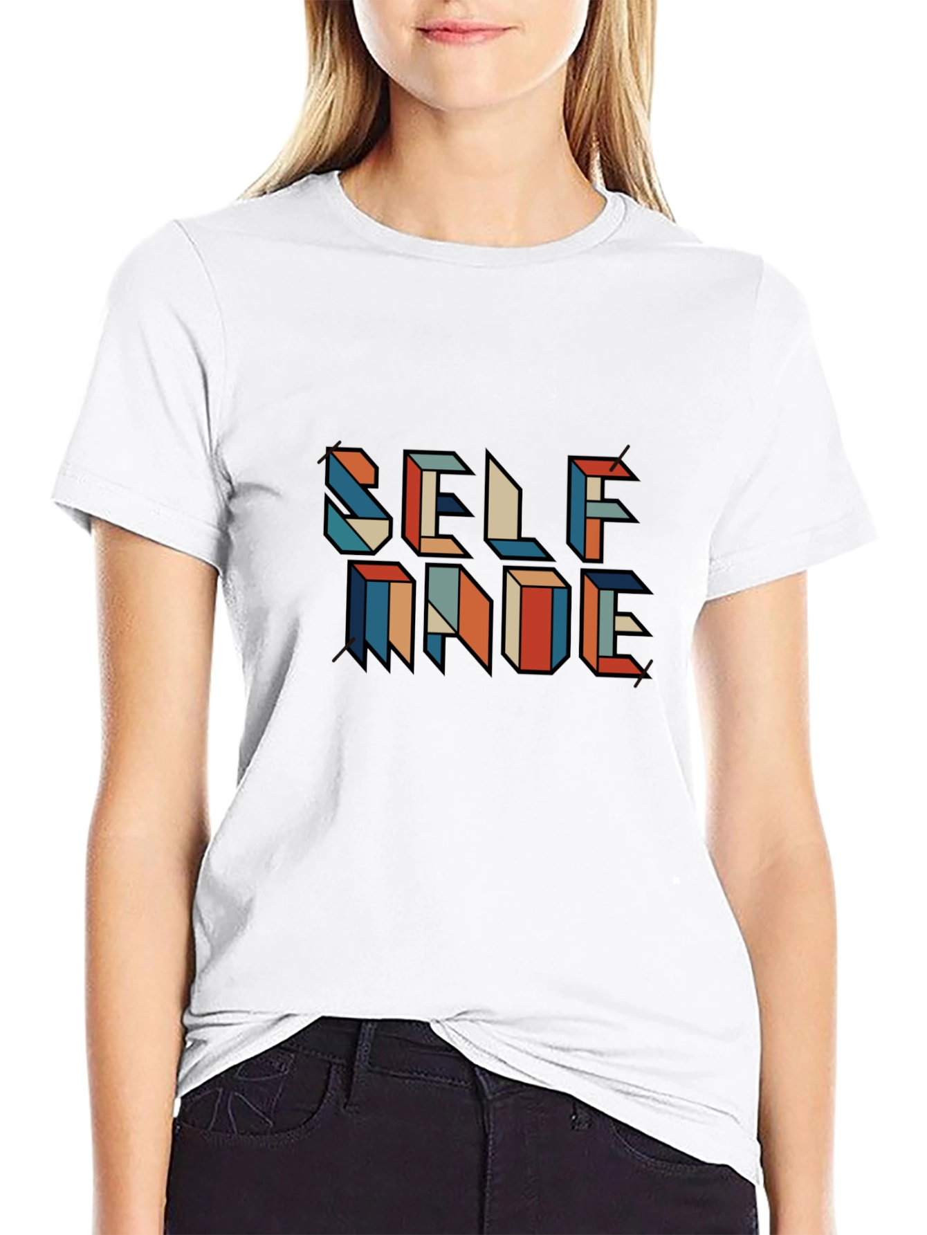 Self Made Graphic Tee - Black Casual Shirt