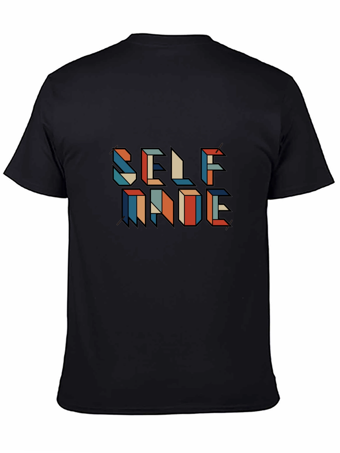 Self Made Graphic Tee - Black Casual Shirt