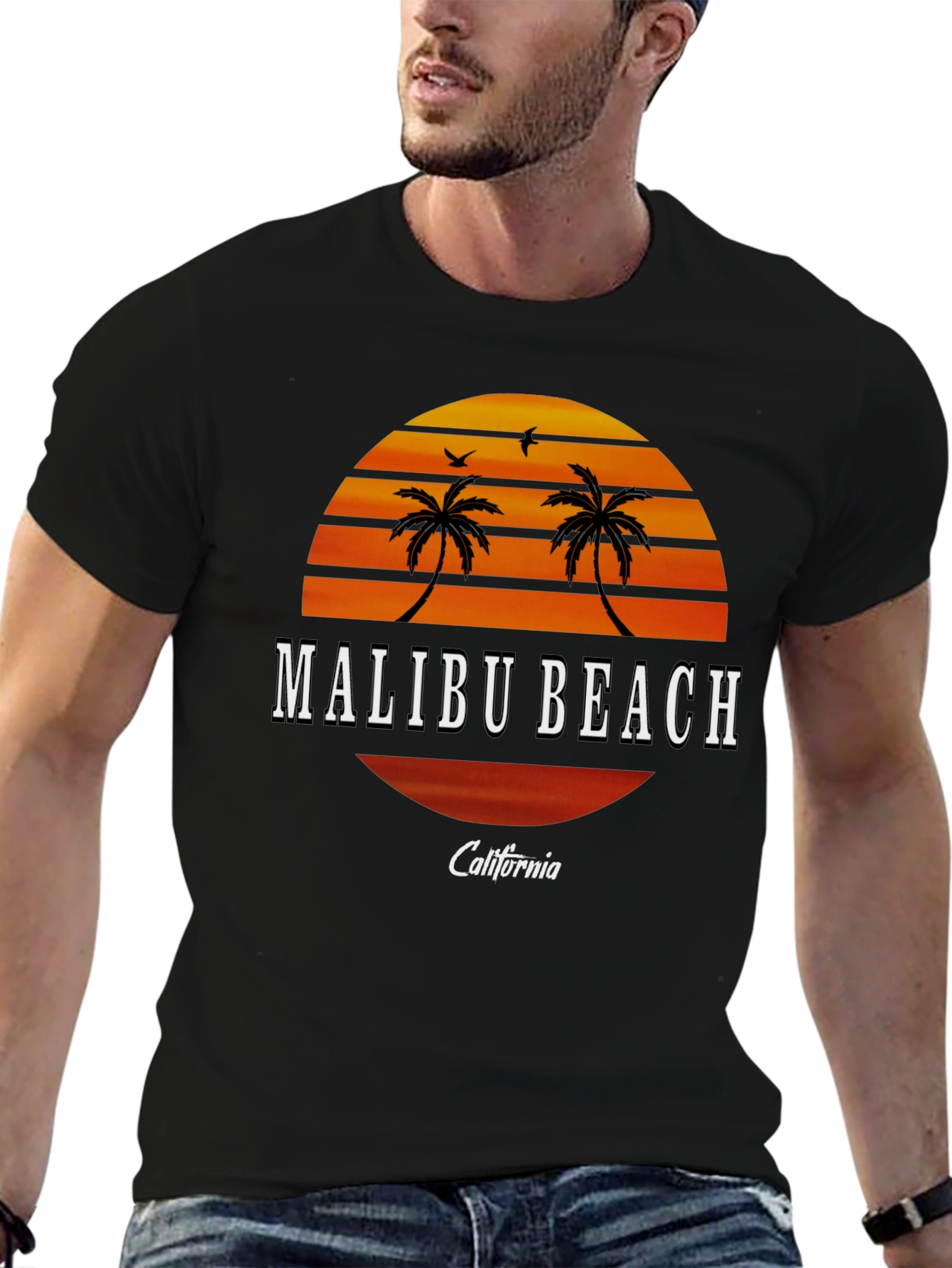 Malibu Beach California Graphic Tee