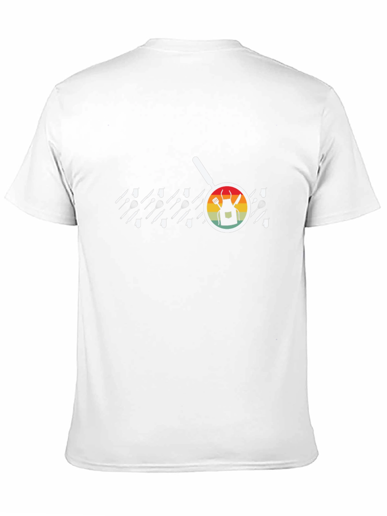 Chefs Apron Black T-Shirt - Cooking Enthusiast