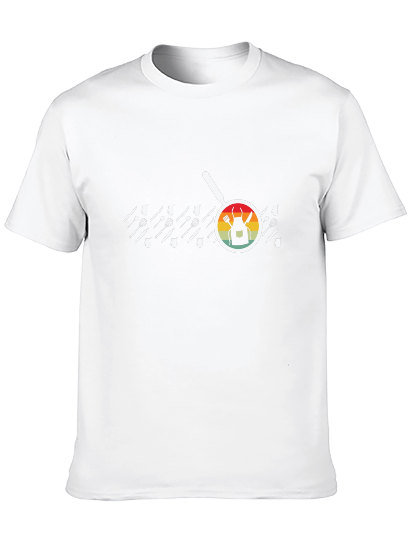Chefs Apron Black T-Shirt - Cooking Enthusiast