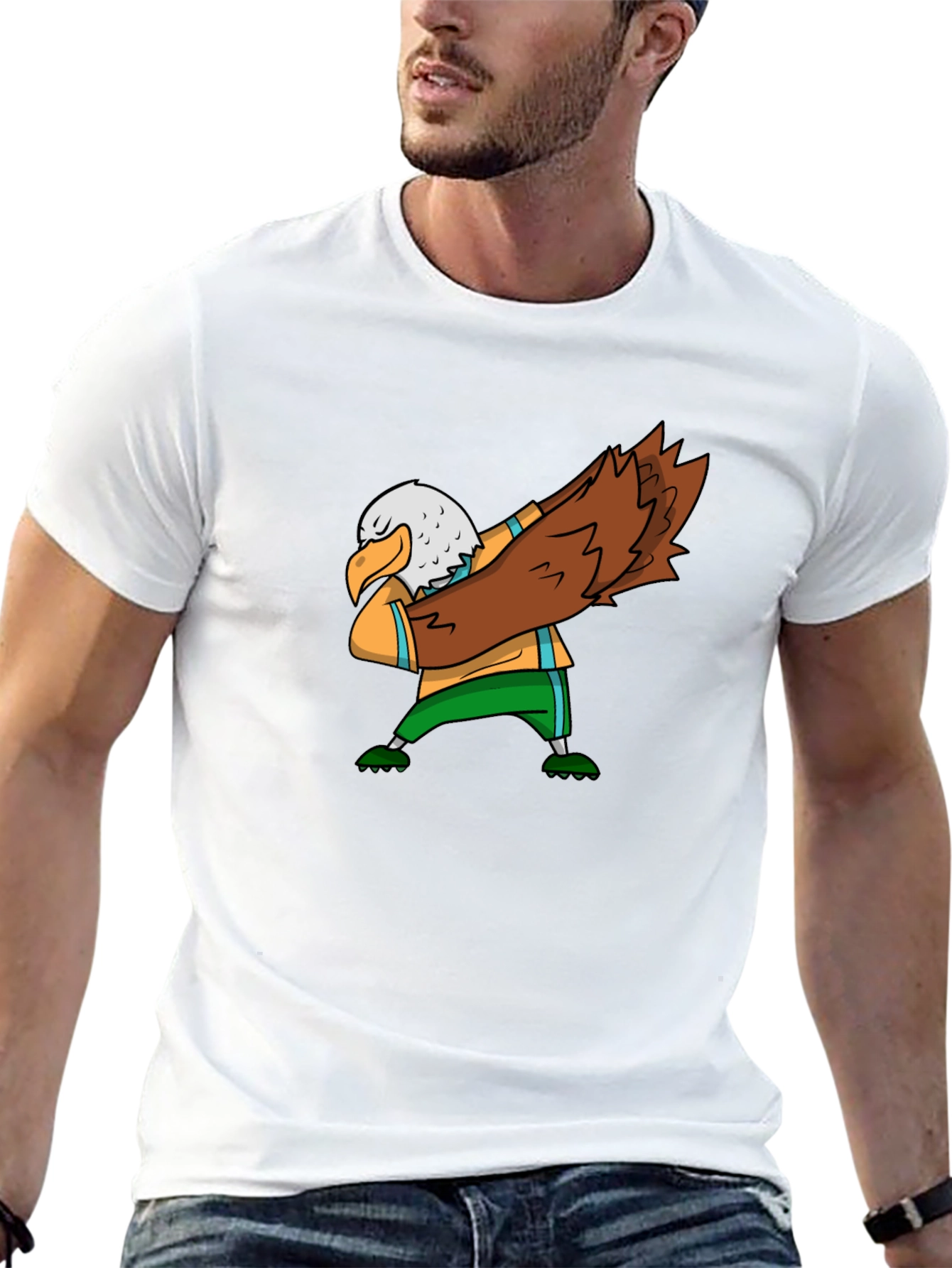 Dabbing Eagle Graphic Tee - Black T-Shirt
