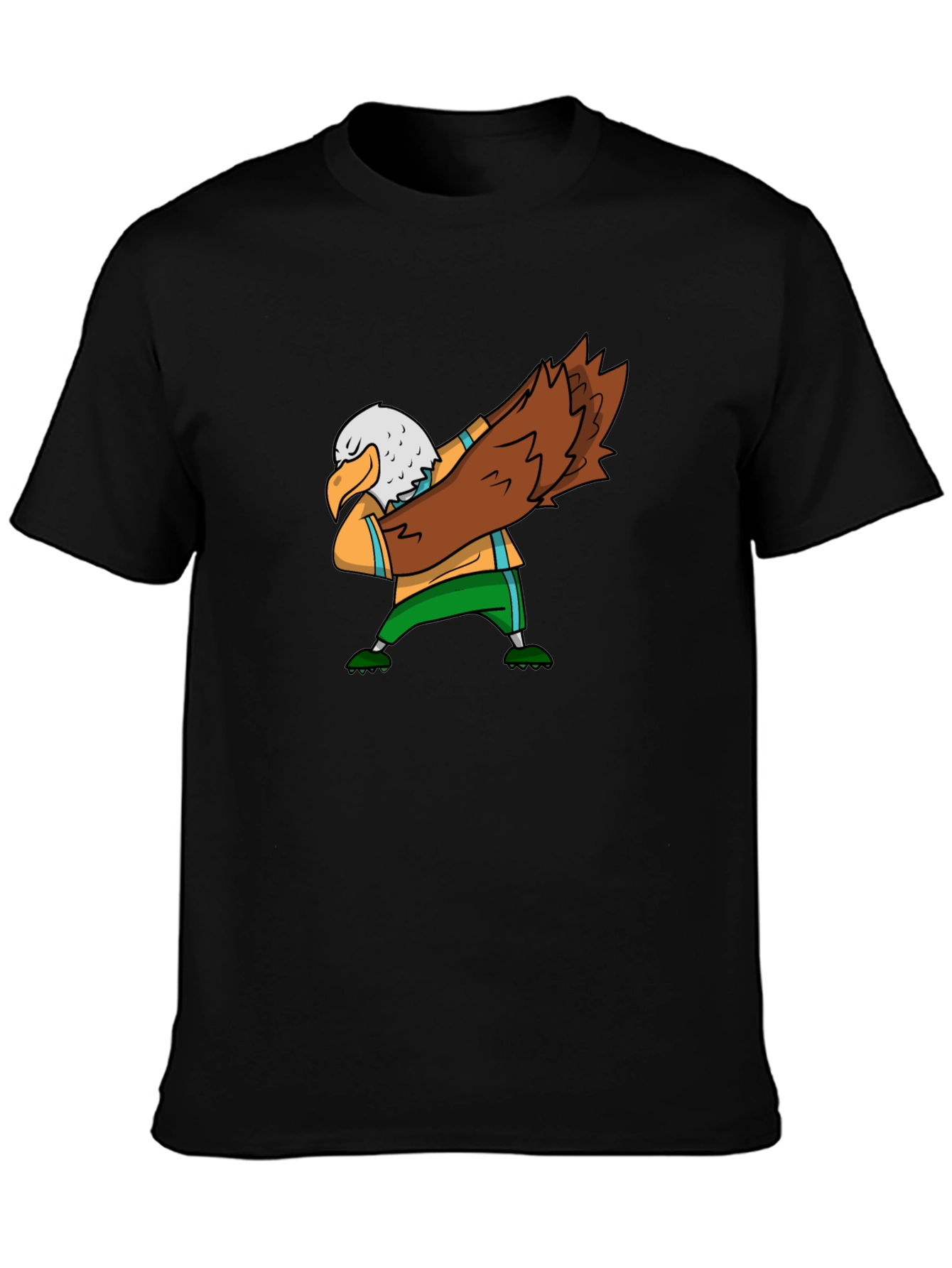 Dabbing Eagle Graphic Tee - Black T-Shirt