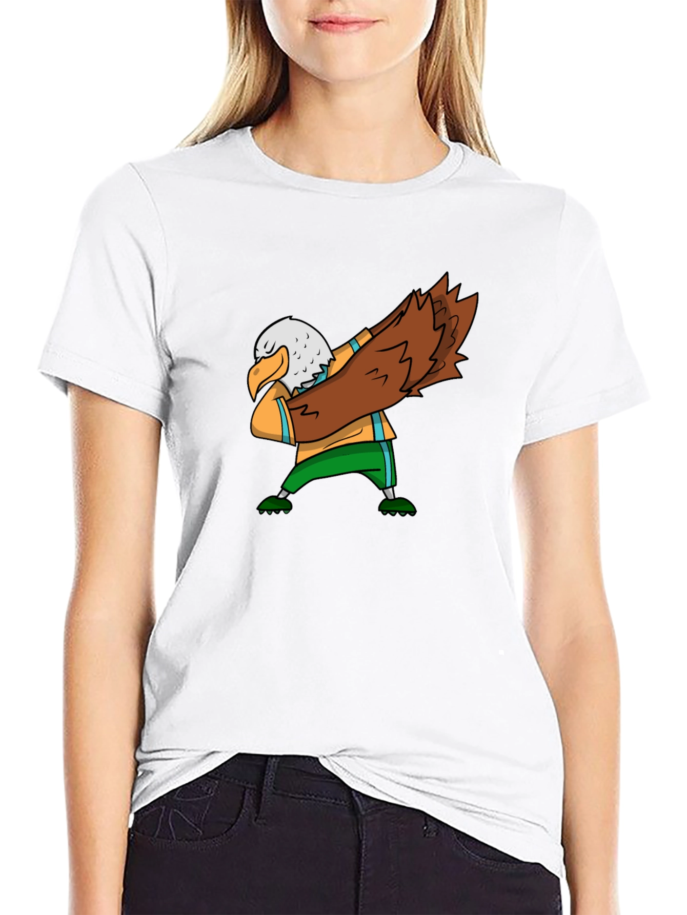 Dabbing Eagle Graphic Tee - Black T-Shirt