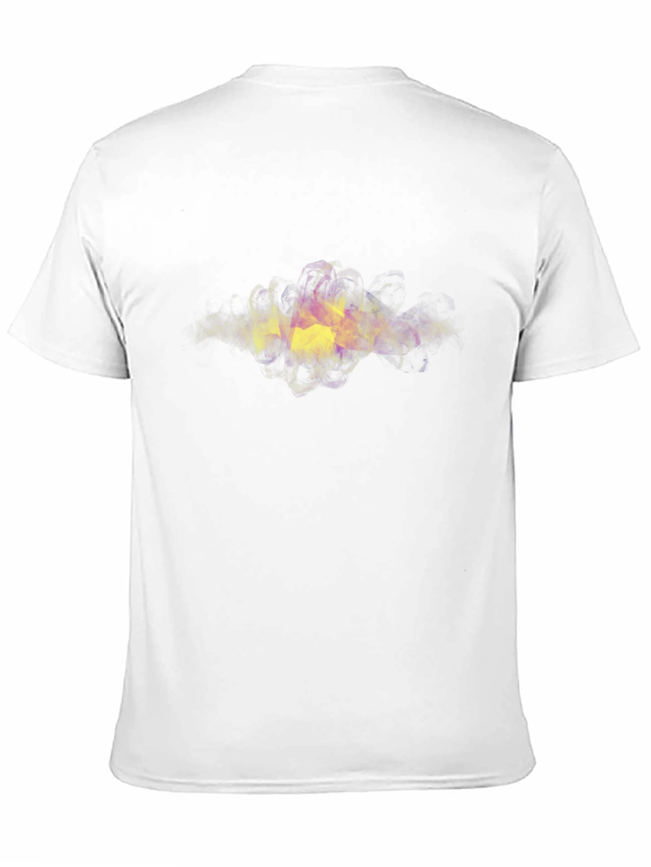 Abstract Smoke Print Black T-Shirt