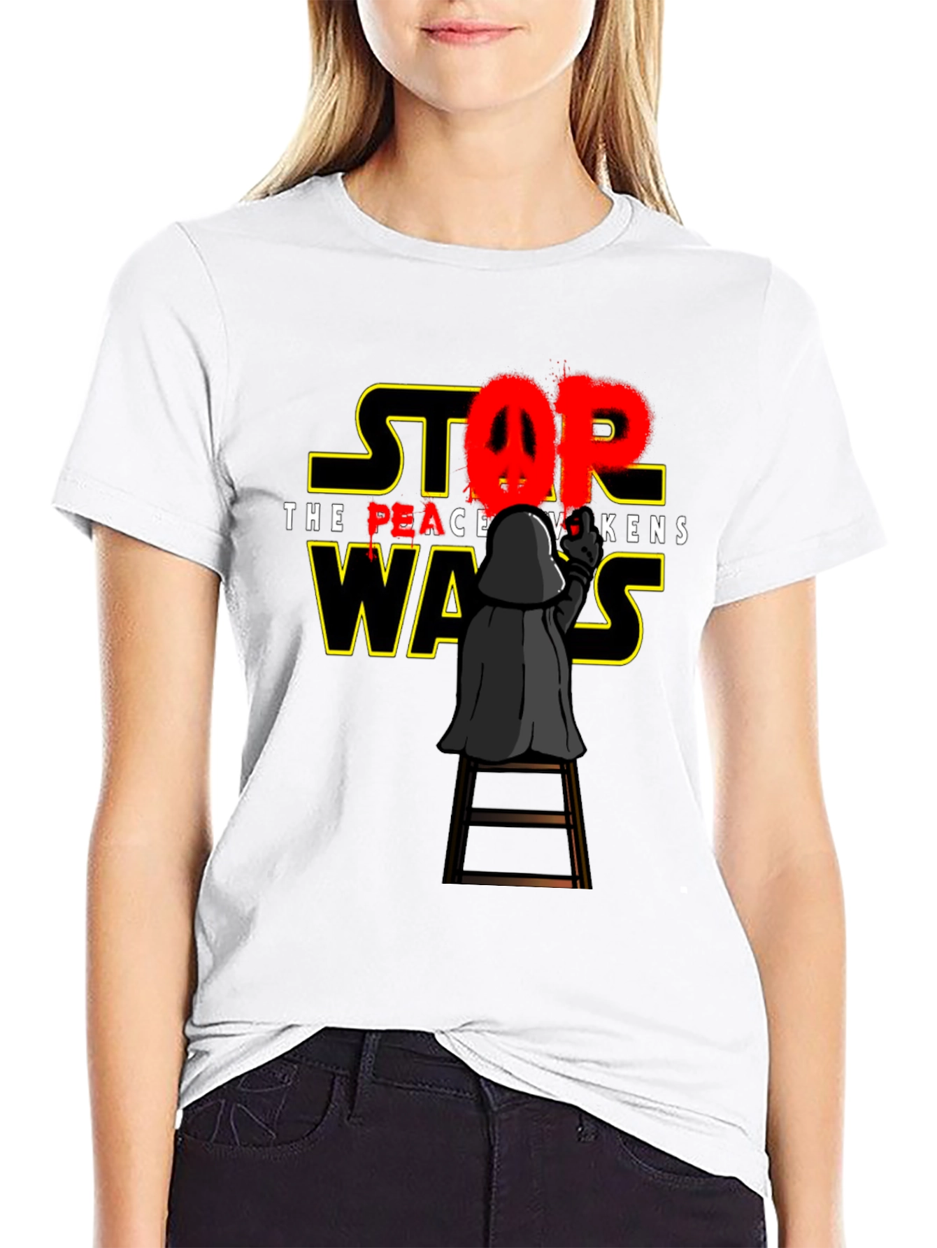 Peace Awakens Darth Vader Graphic T-Shirt