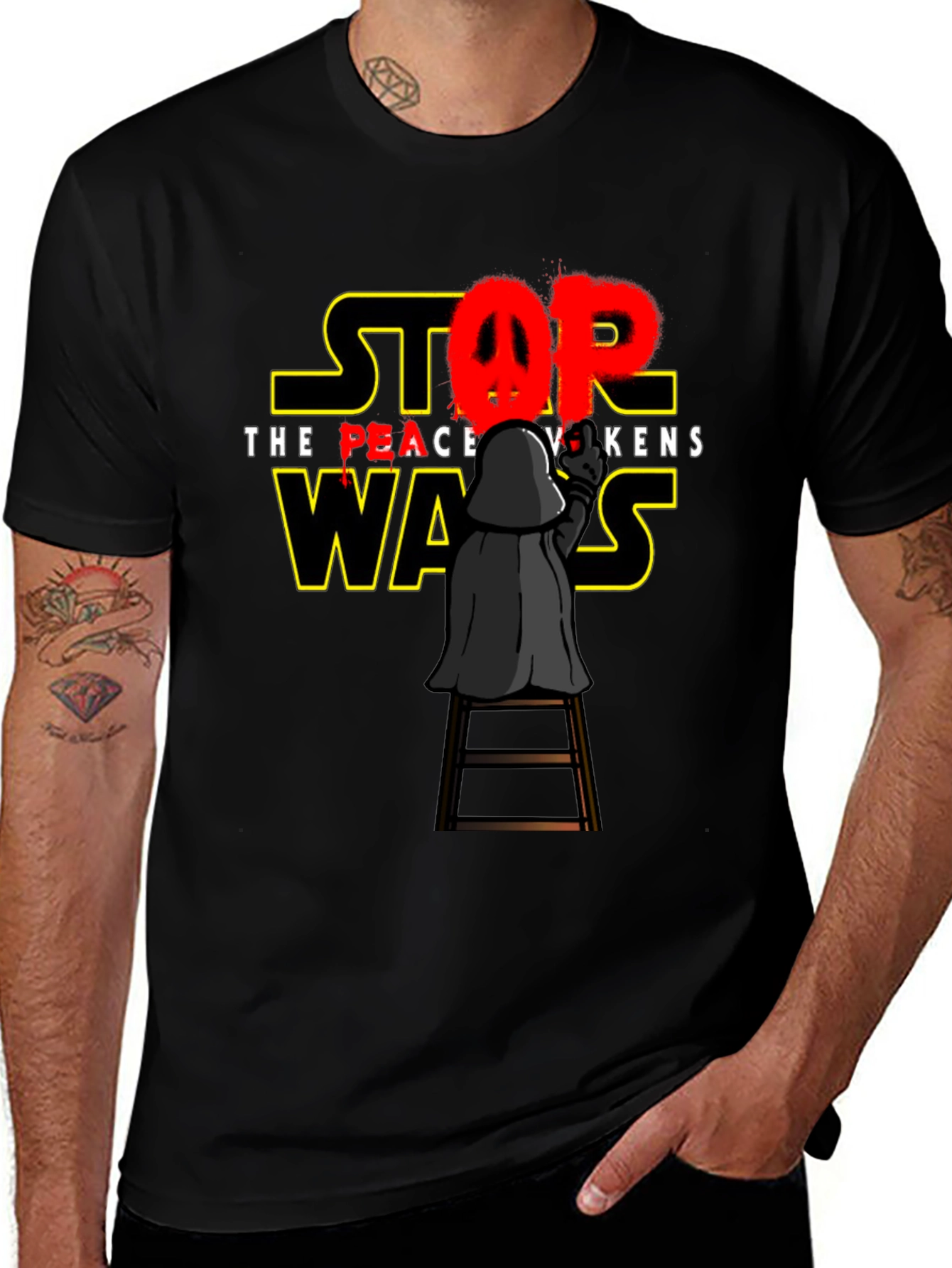 Peace Awakens Darth Vader Graphic T-Shirt