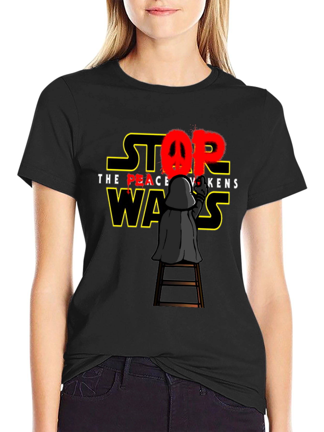 Peace Awakens Darth Vader Graphic T-Shirt
