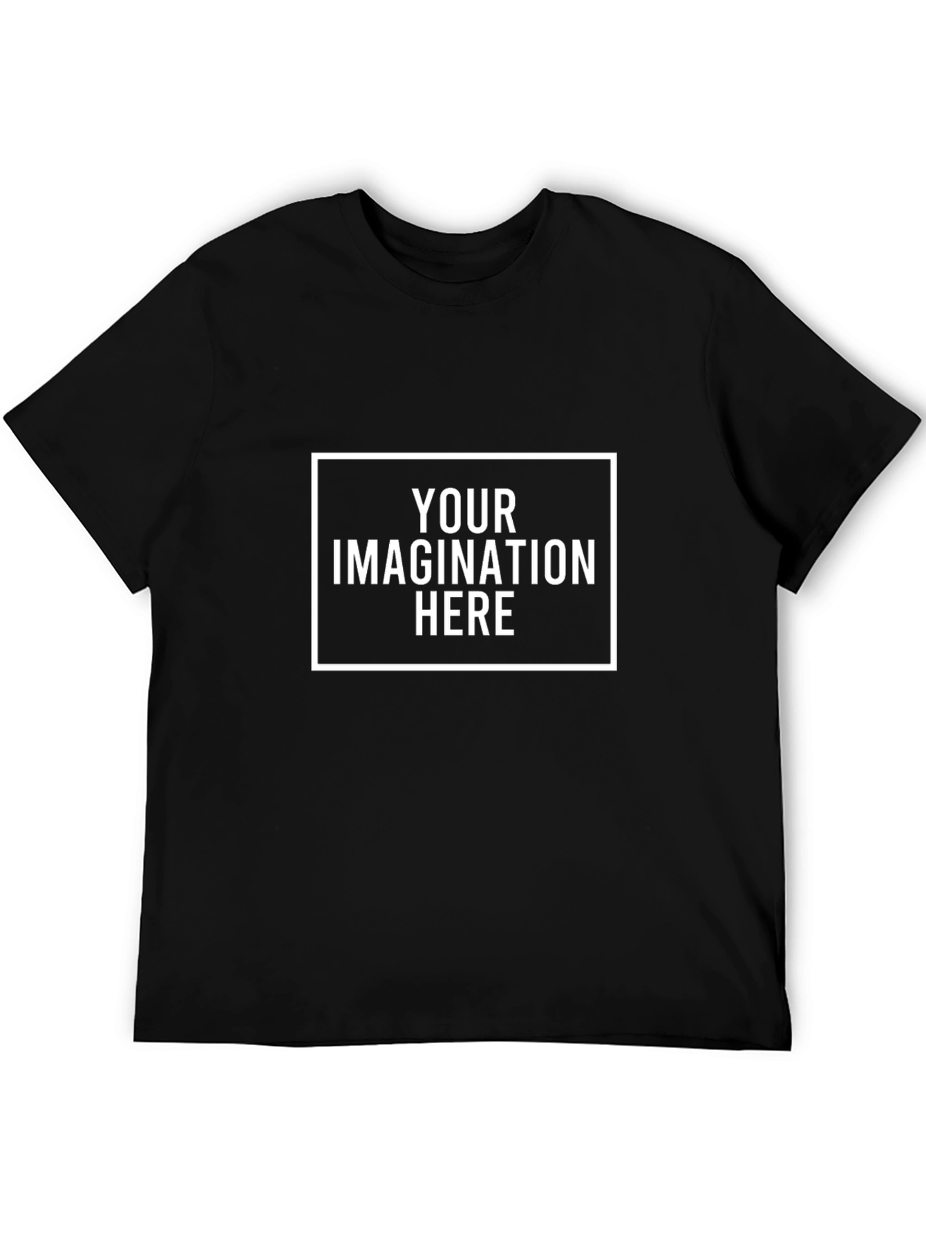 Customizable Black T-Shirt - Your Imagination Here