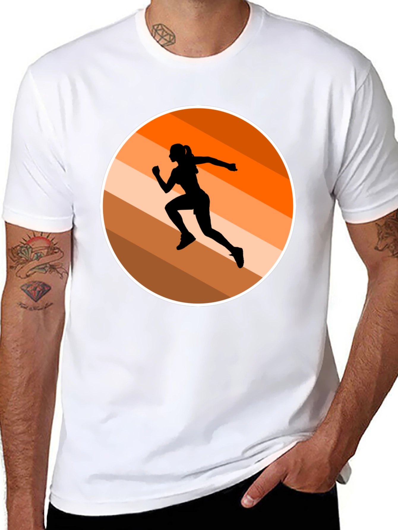 Runner Silhouette Graphic Tee - Active Style