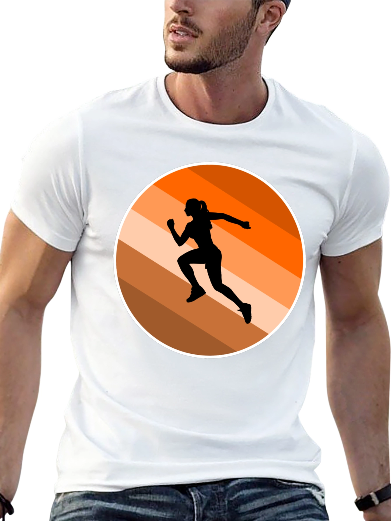 Runner Silhouette Graphic Tee - Active Style