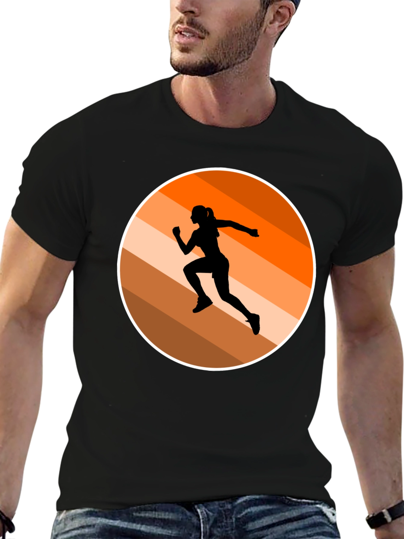 Runner Silhouette Graphic Tee - Active Style