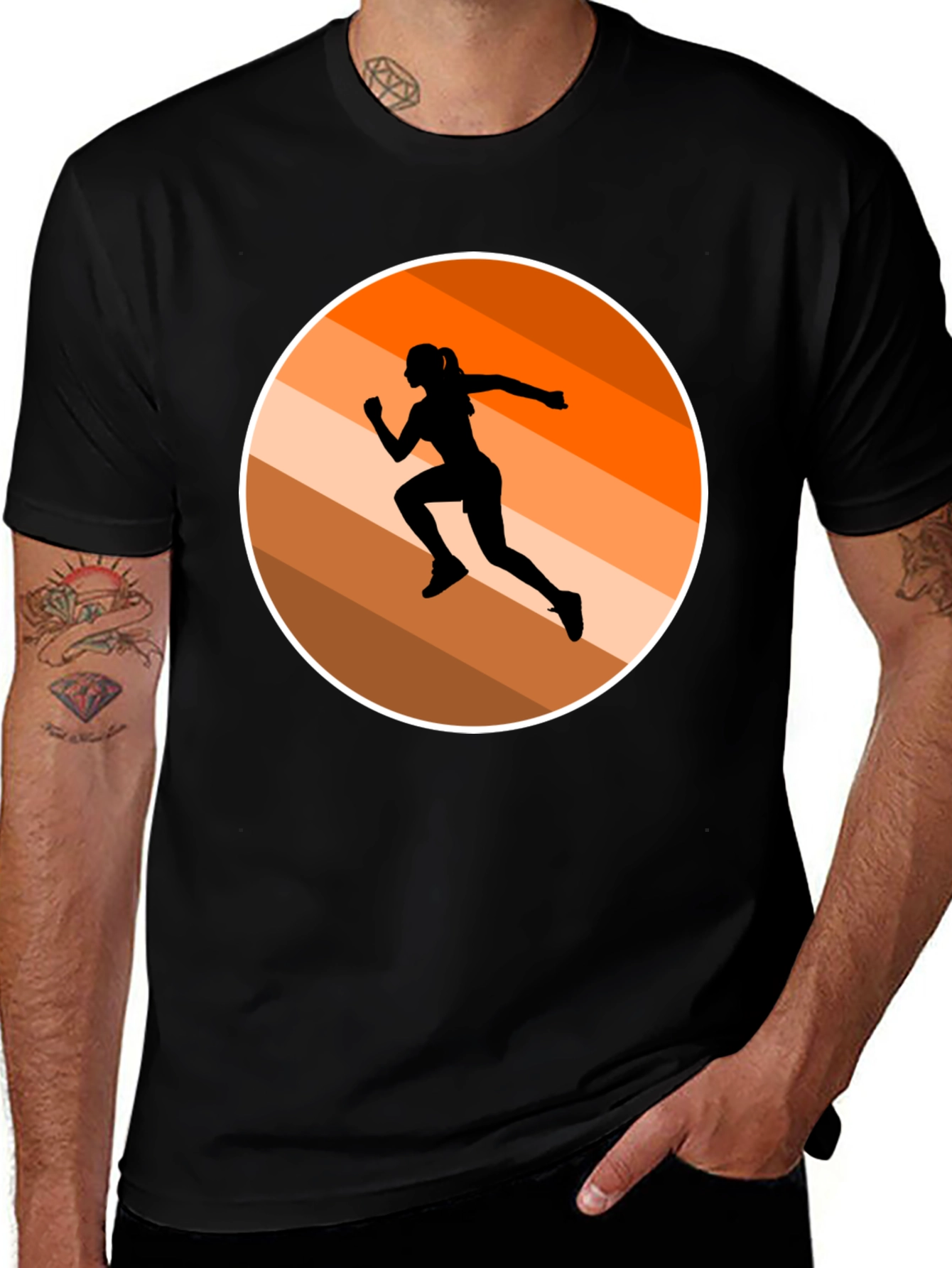 Runner Silhouette Graphic Tee - Active Style