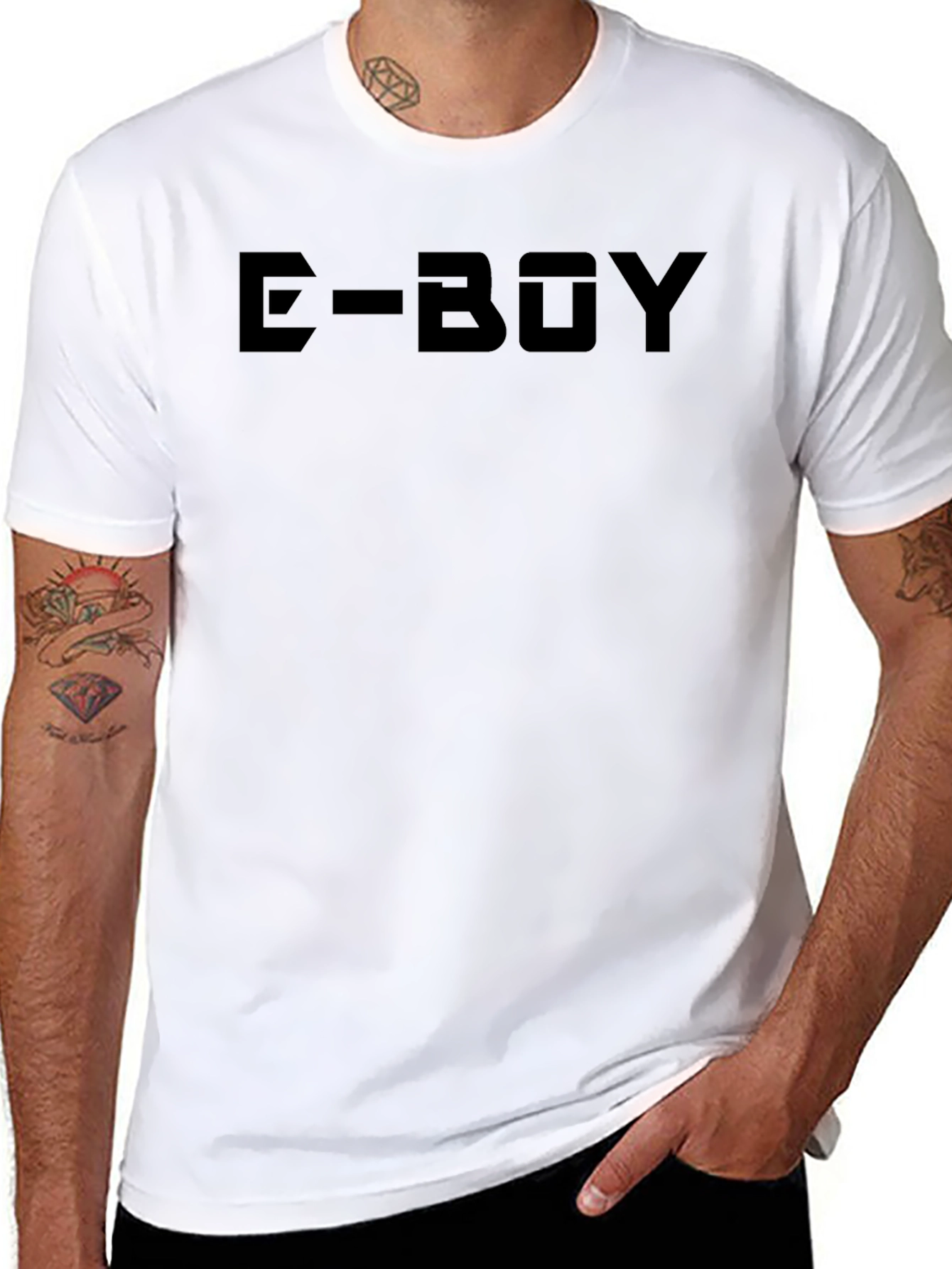 E-Boy Graphic Tee - Black Unisex T-Shirt