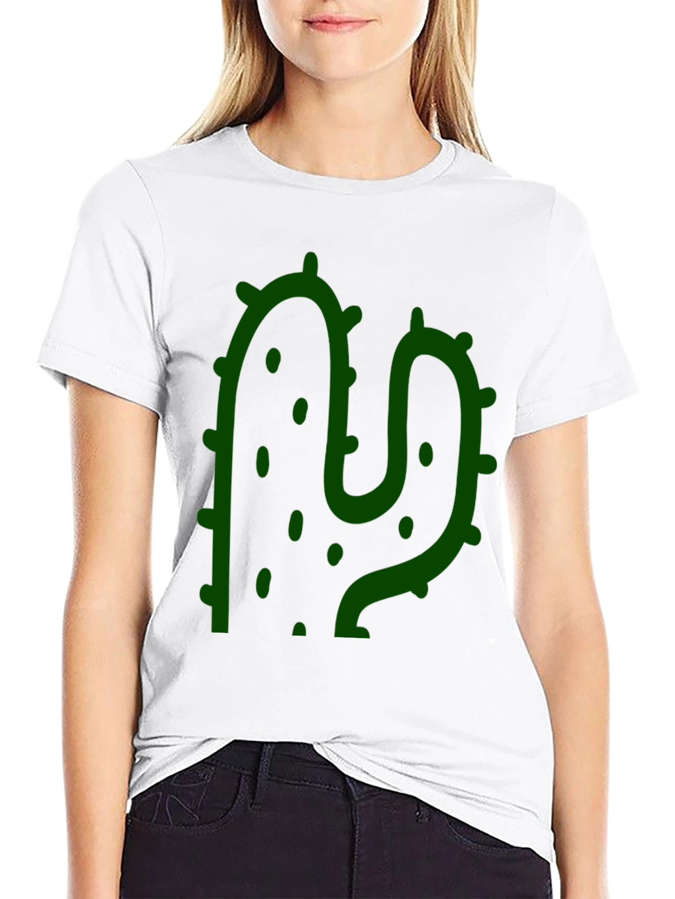 Cactus Graphic Black T-Shirt
