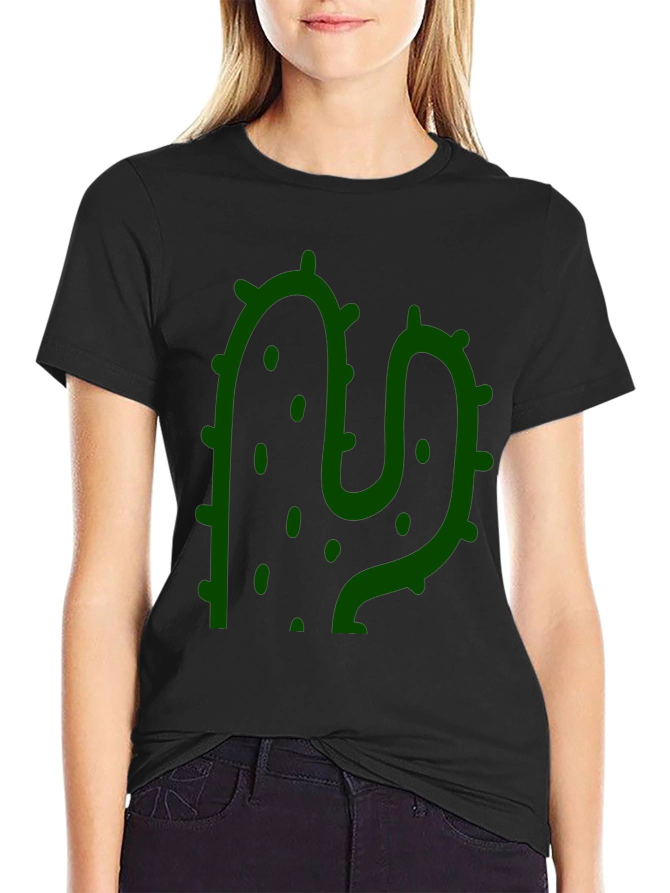 Cactus Graphic Black T-Shirt
