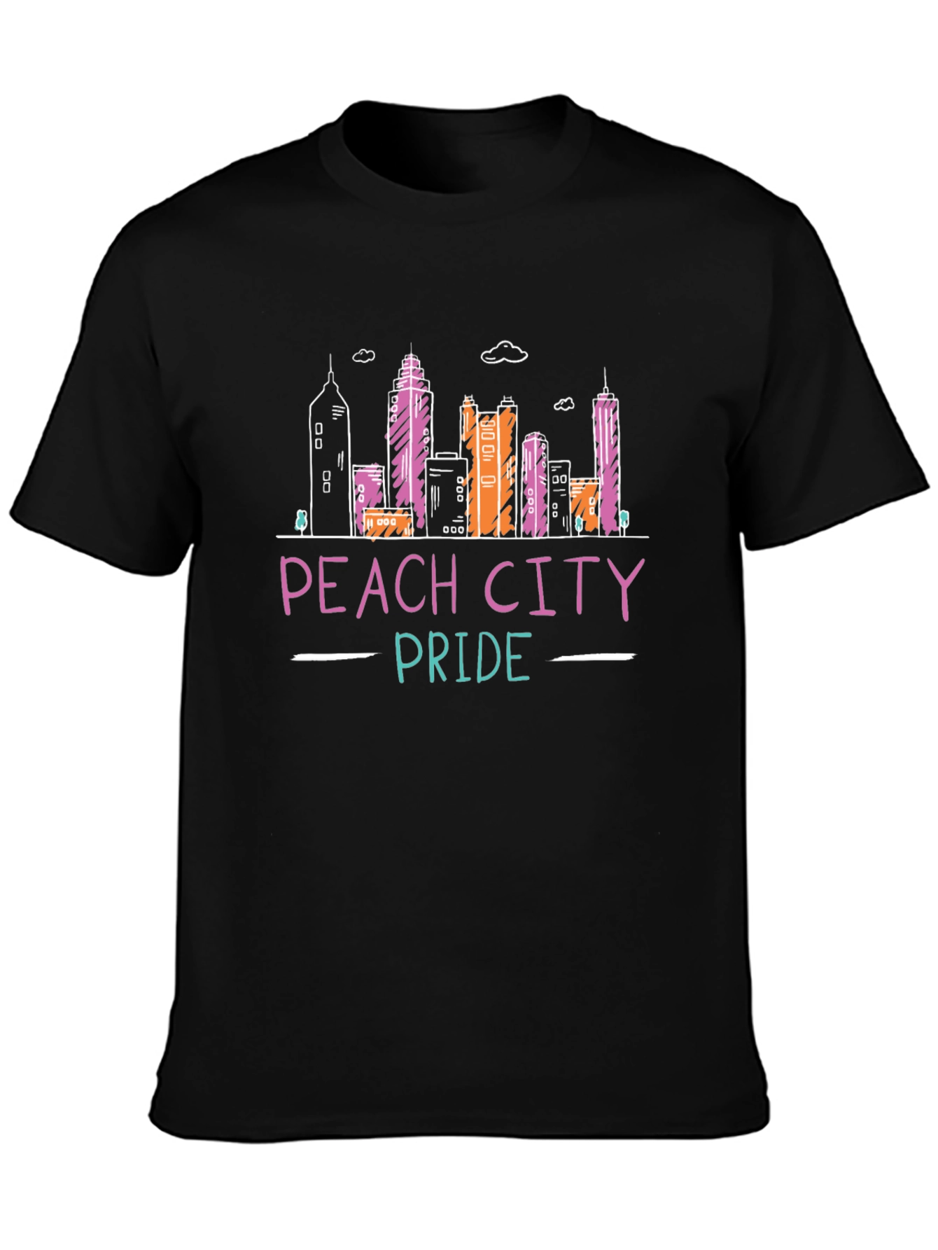 Peach City Pride Graphic Tee - Black
