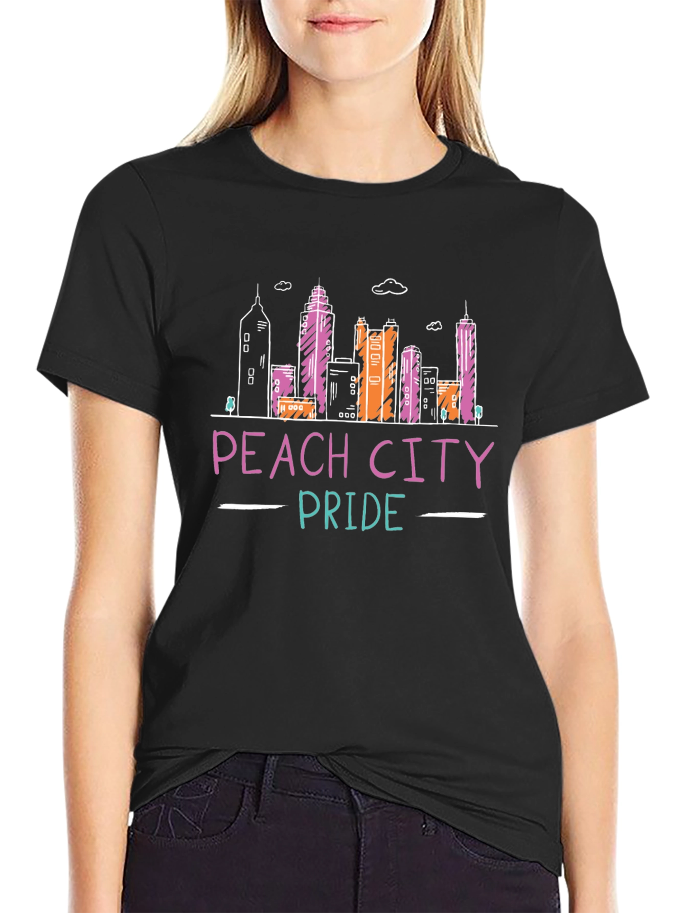Peach City Pride Graphic Tee - Black