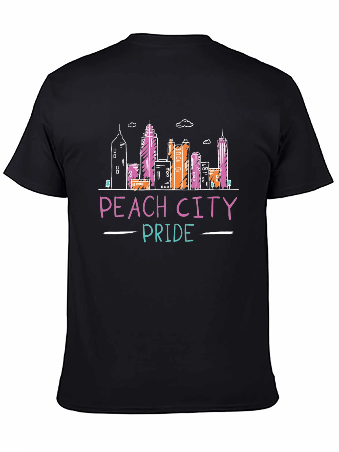 Peach City Pride Graphic Tee - Black