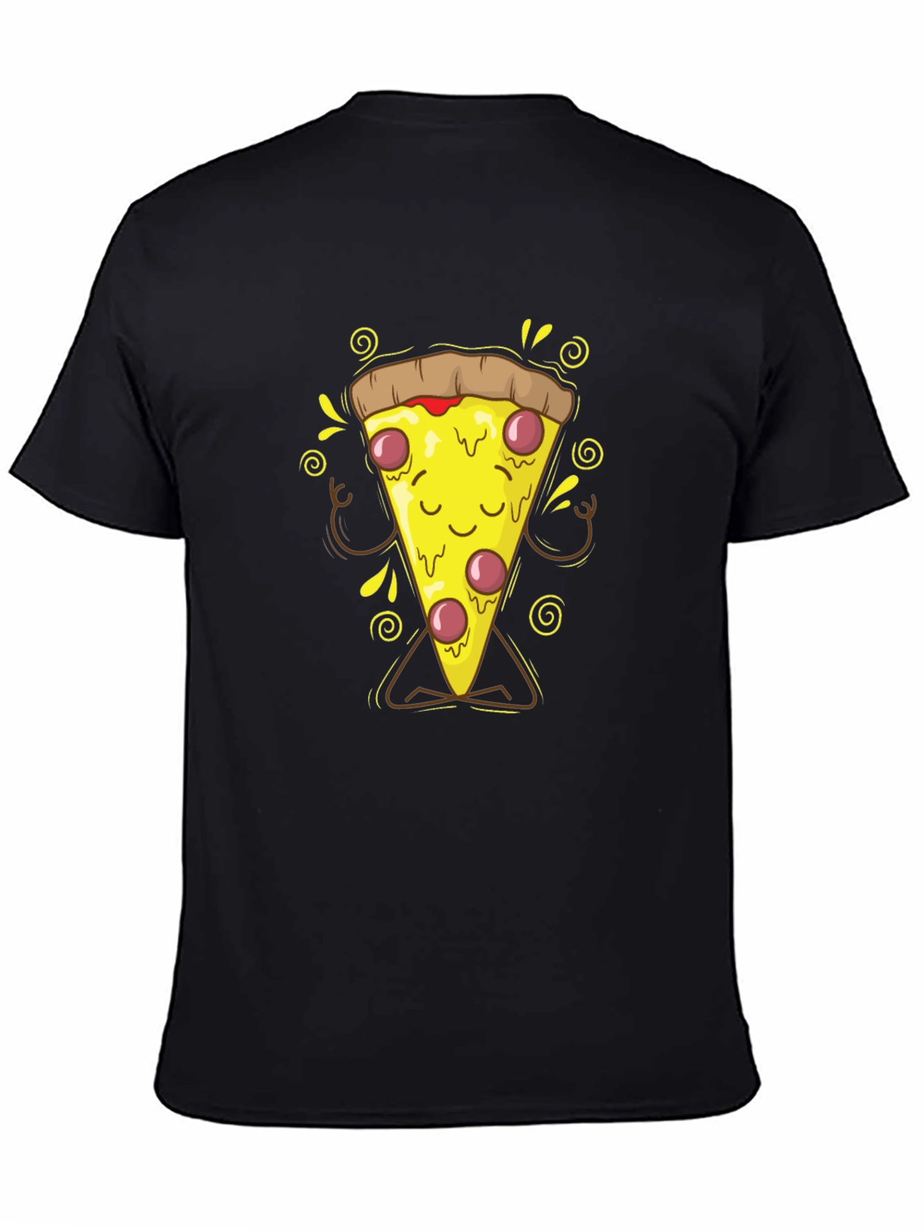 Meditating Pizza Slice Graphic T-Shirt