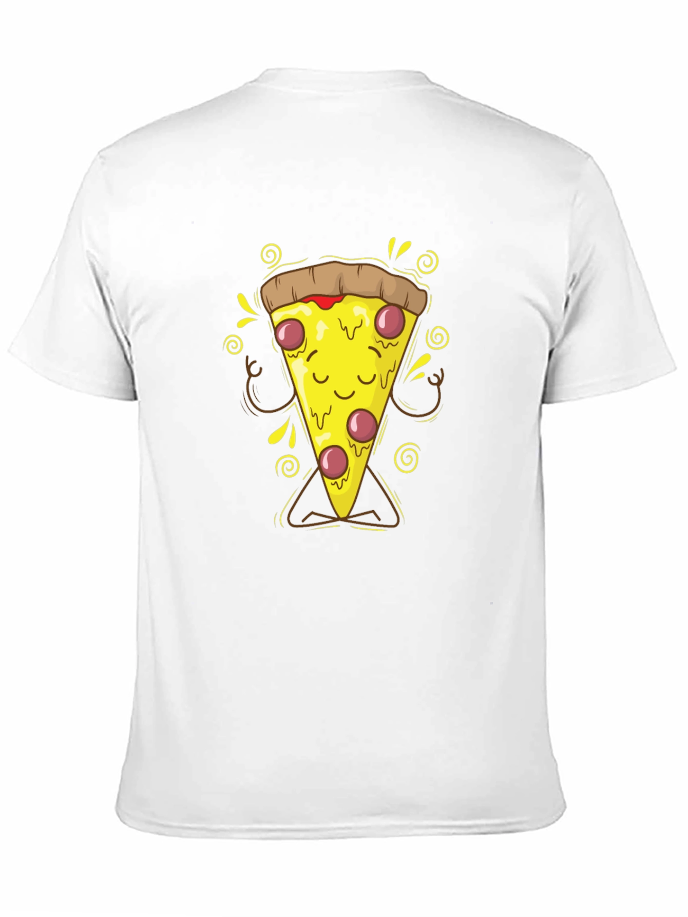 Meditating Pizza Slice Graphic T-Shirt