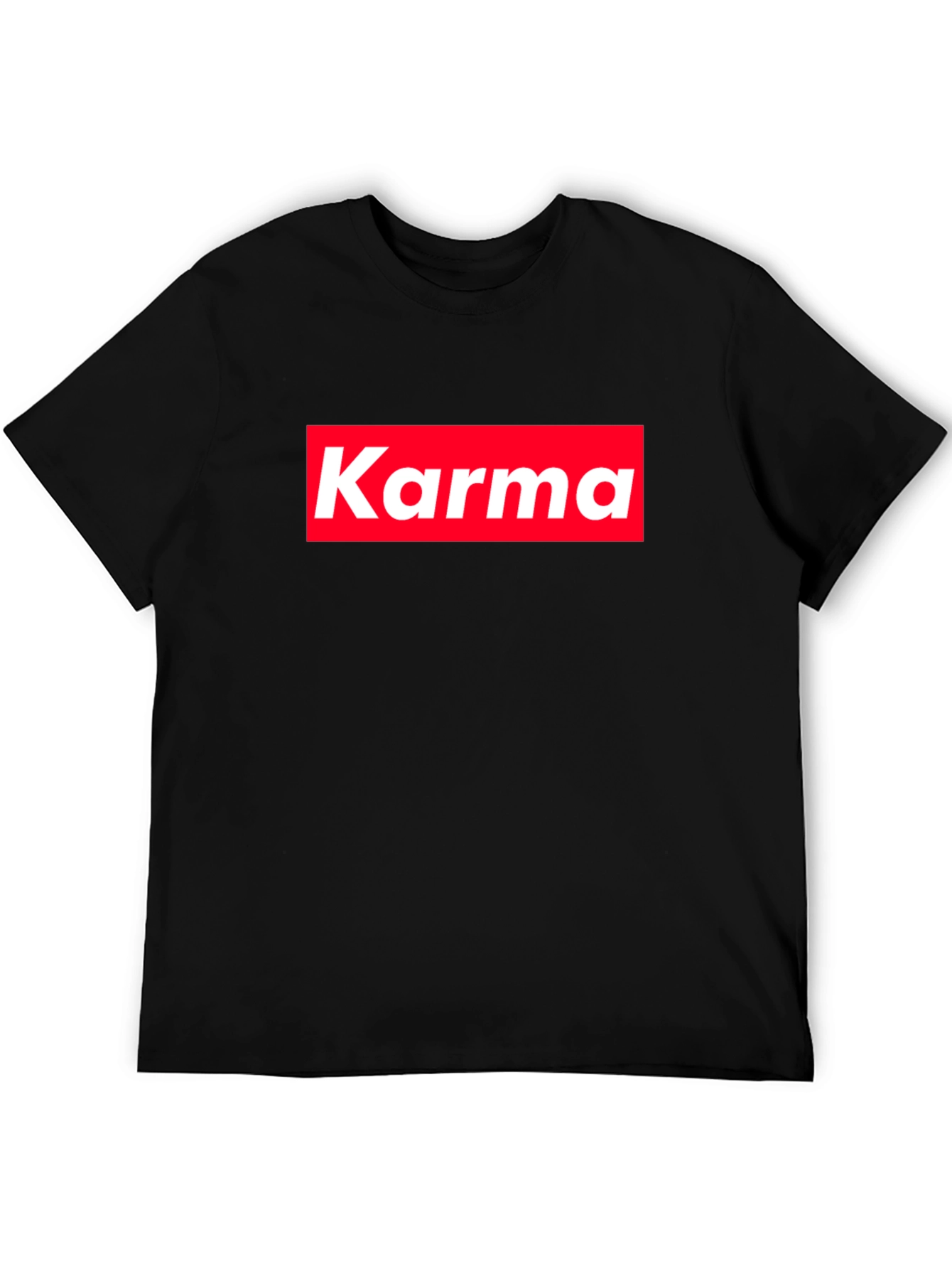 Karma Tee - Red Box Logo - Trendy Style