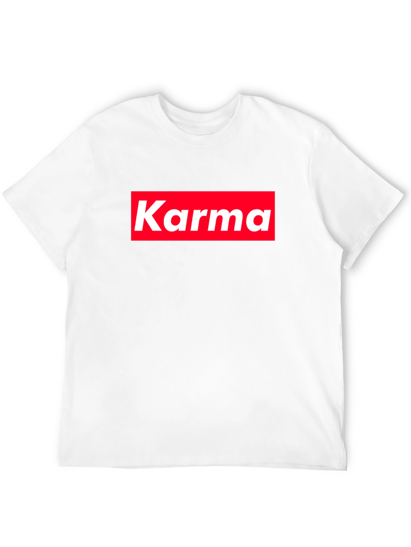 Karma Tee - Red Box Logo - Trendy Style