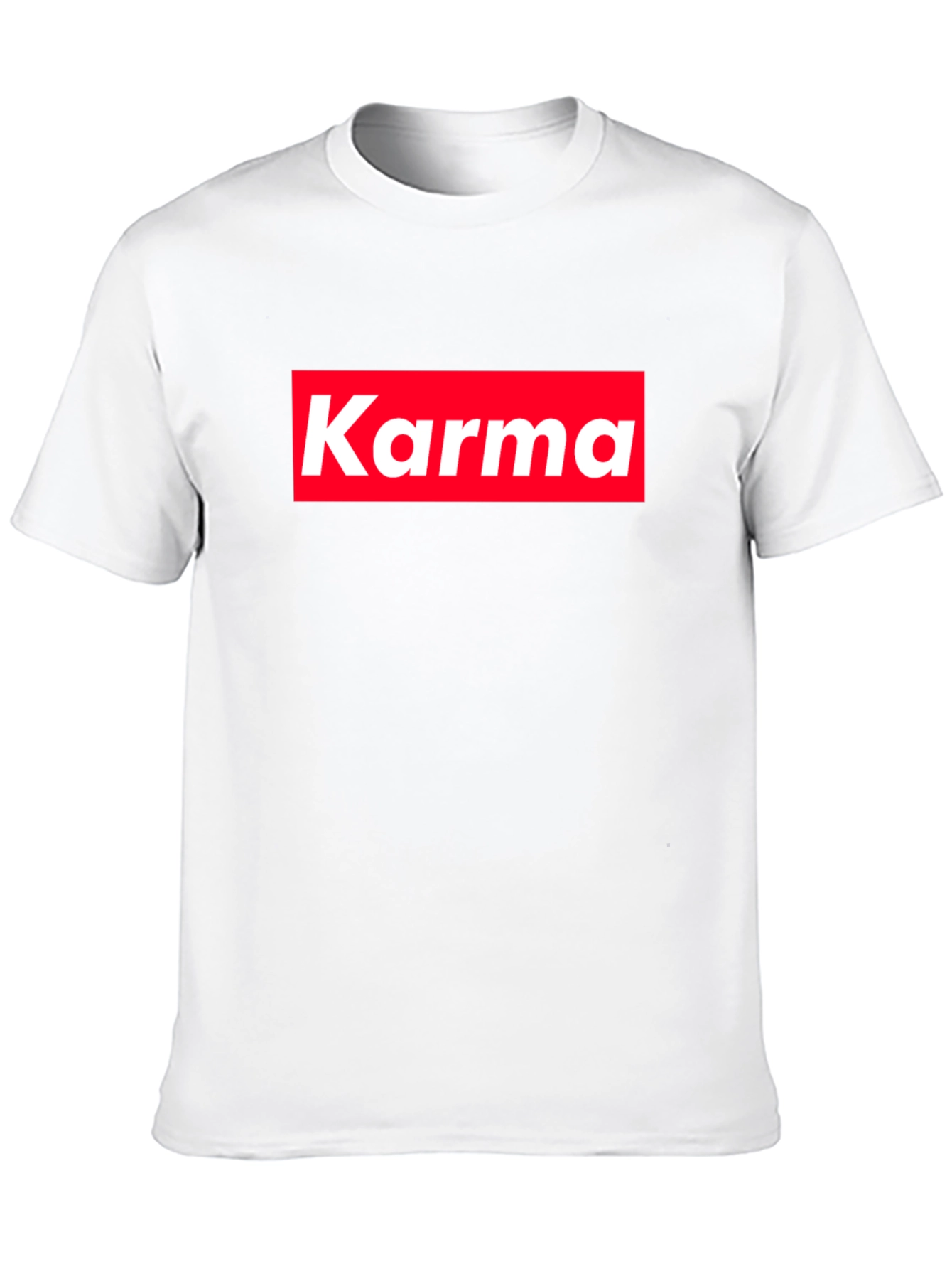 Karma Tee - Red Box Logo - Trendy Style