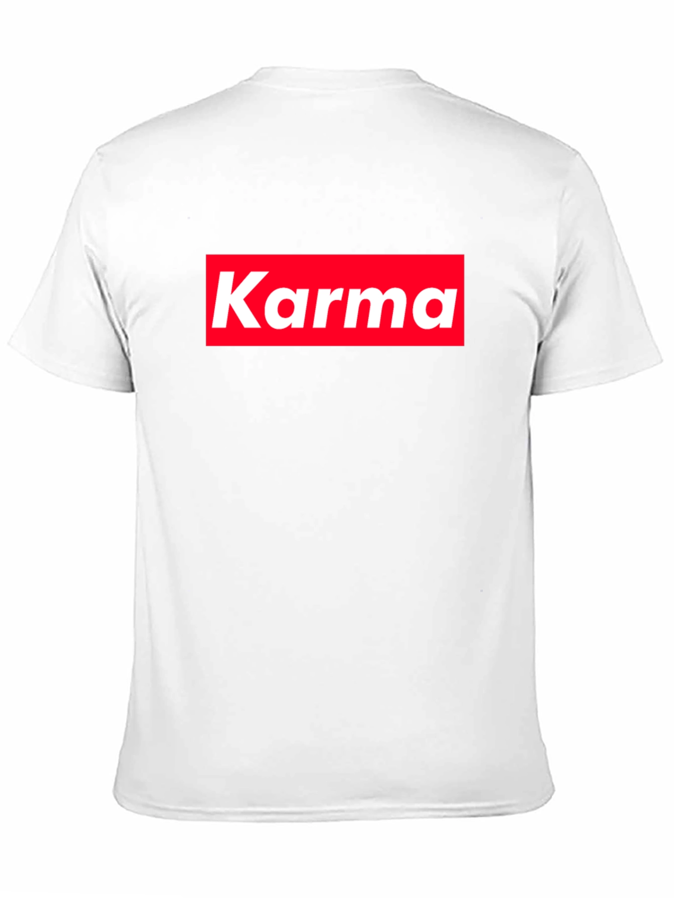 Karma Tee - Red Box Logo - Trendy Style