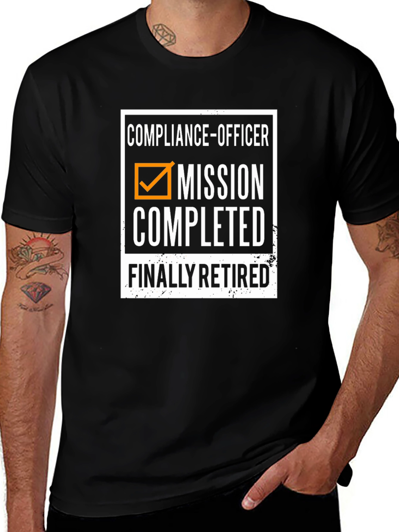 Compliance Officer Retirement T-Shirt - Mission Completed