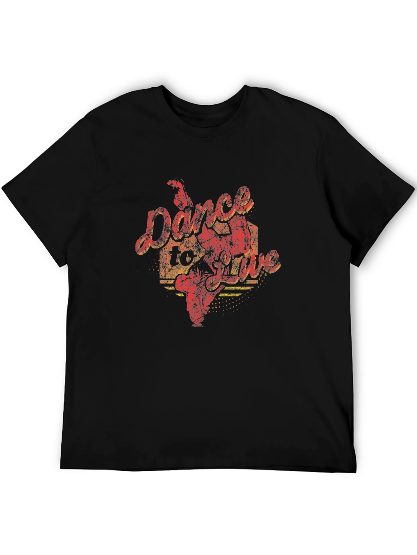 Dance To Live Graphic Black T-Shirt