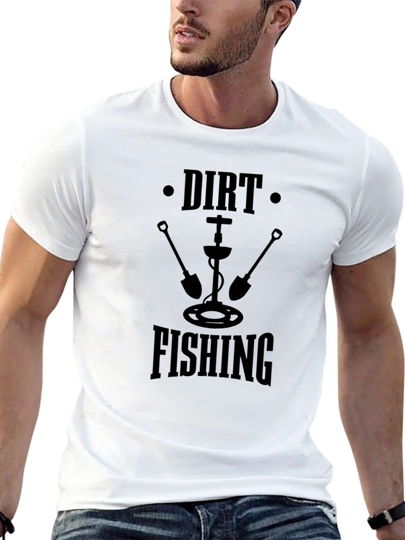 Dirt Fishing T-Shirt - Metal Detecting Hobby Tee