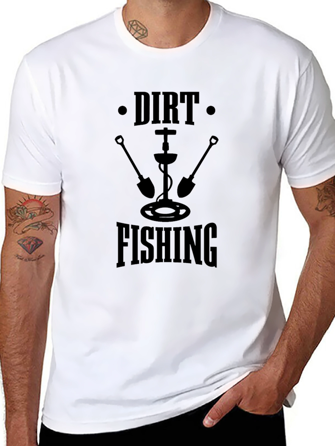 Dirt Fishing T-Shirt - Metal Detecting Hobby Tee