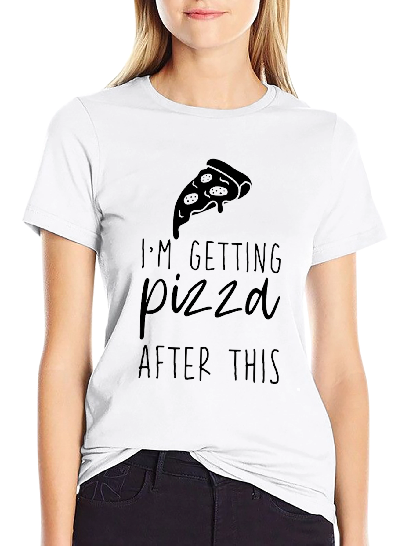 Pizza After This Graphic Tee - Black Comfort