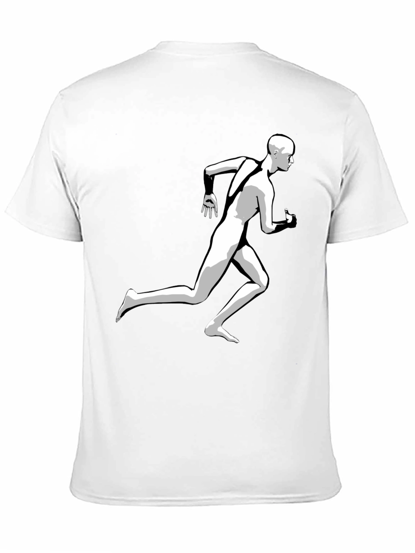 Running Man Graphic Tee - Cool Black T-Shirt