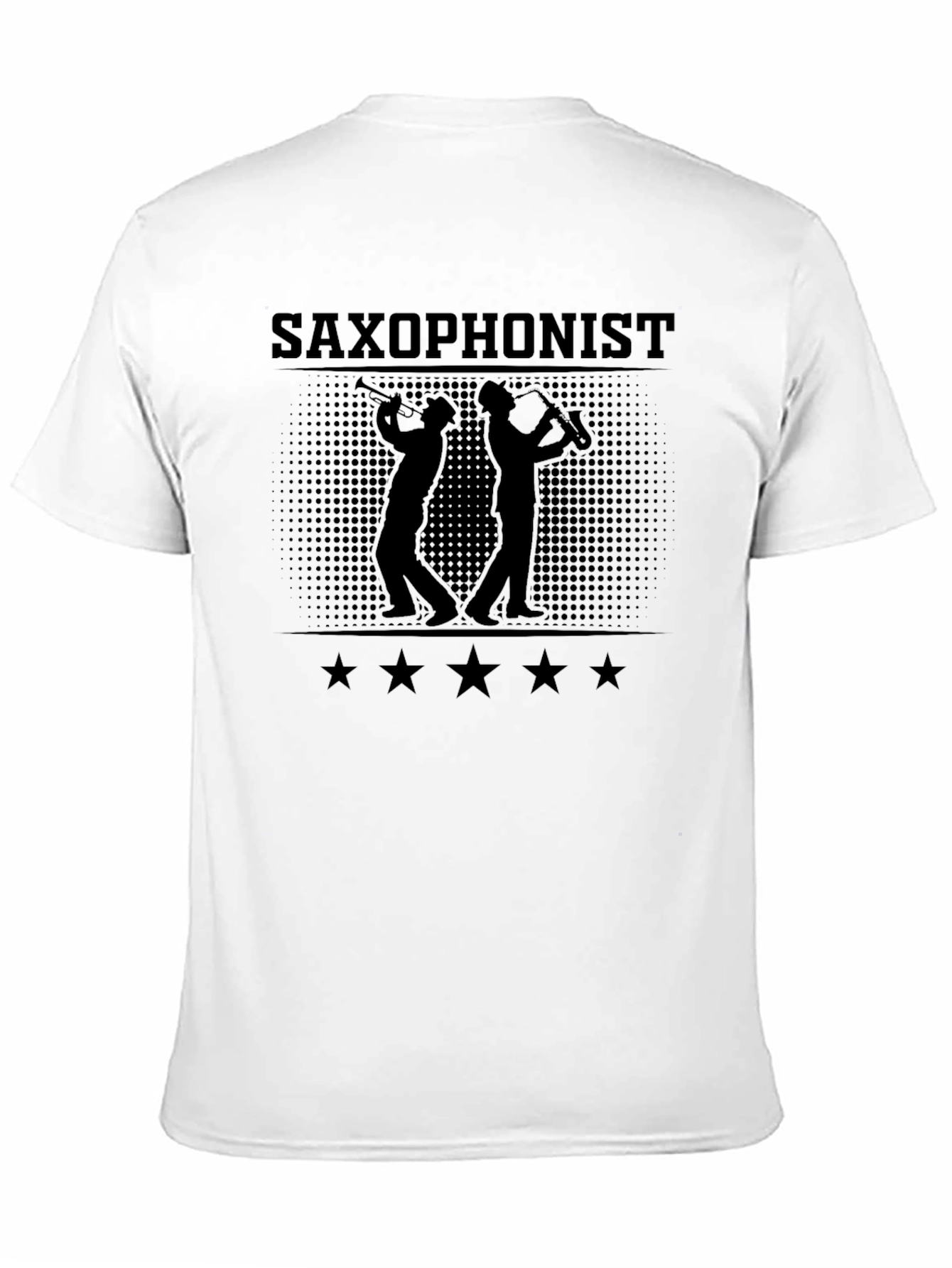 Saxophonist Graphic Print T-Shirt - Music Lover Tee