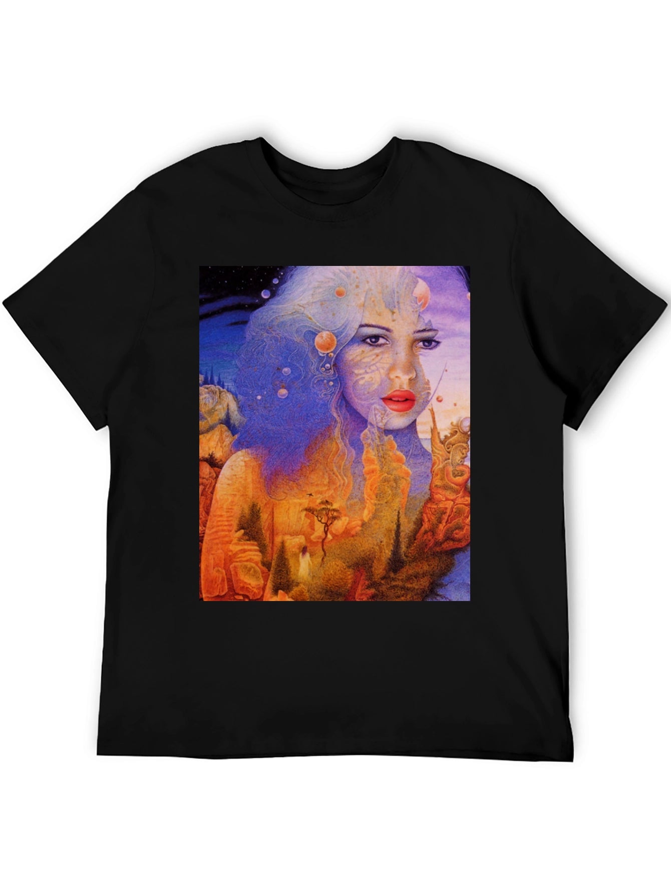 Surreal Dreamscape Graphic Tee - Unique Art Shirt