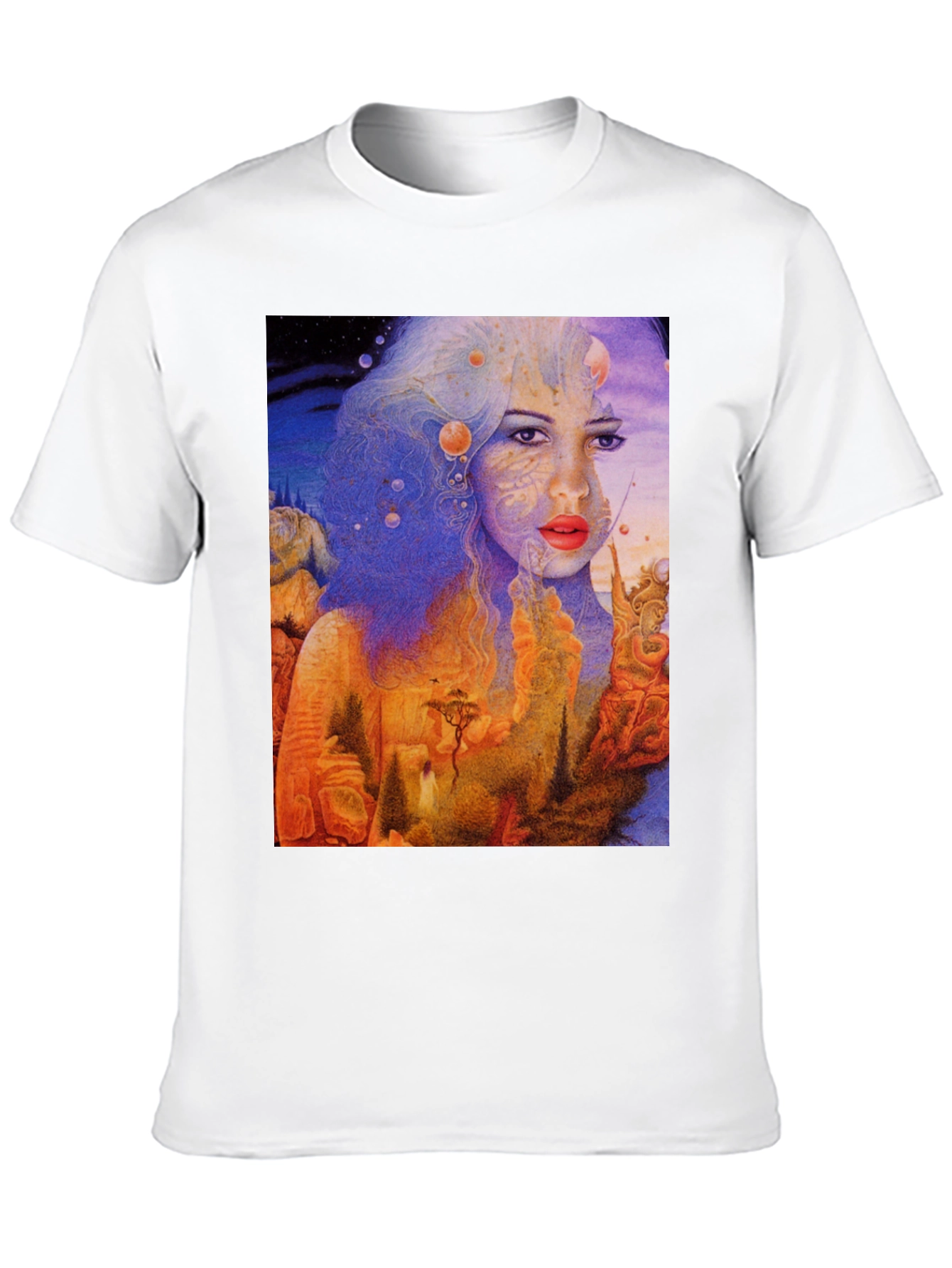 Surreal Dreamscape Graphic Tee - Unique Art Shirt