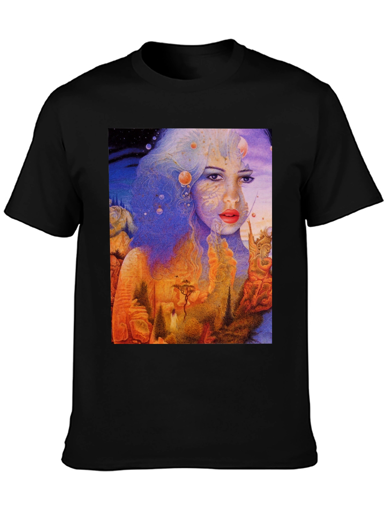 Surreal Dreamscape Graphic Tee - Unique Art Shirt