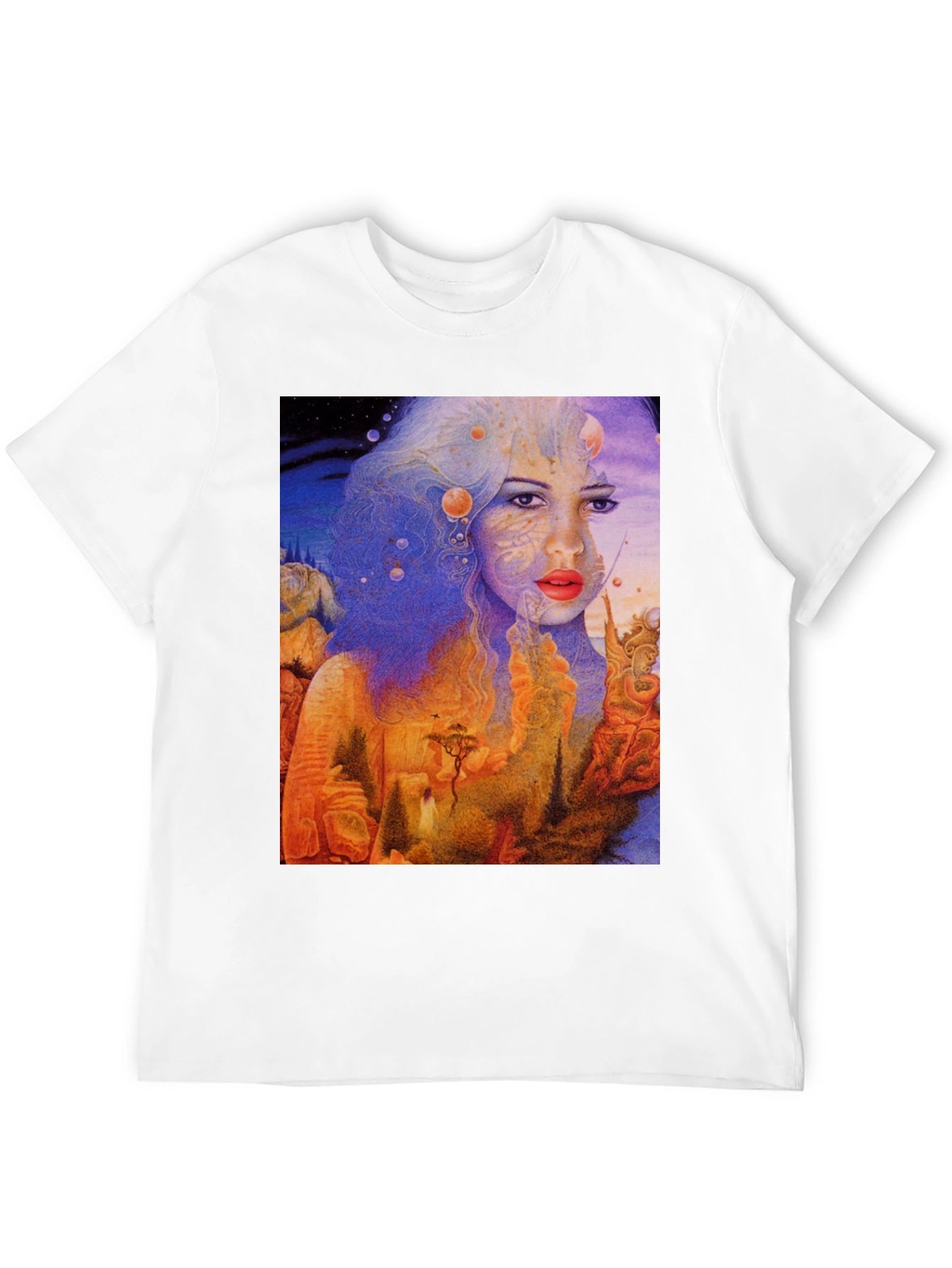 Surreal Dreamscape Graphic Tee - Unique Art Shirt