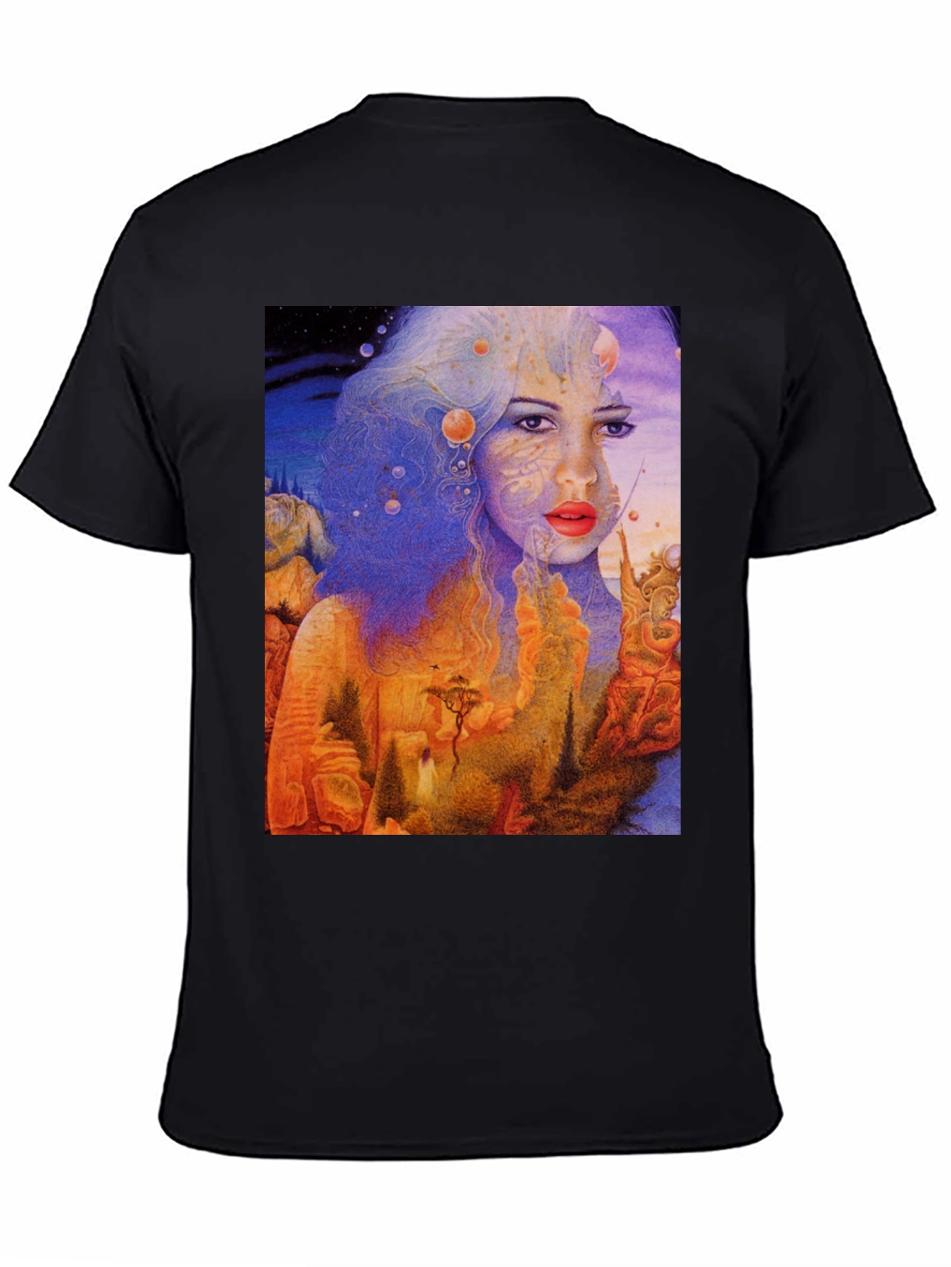 Surreal Dreamscape Graphic Tee - Unique Art Shirt