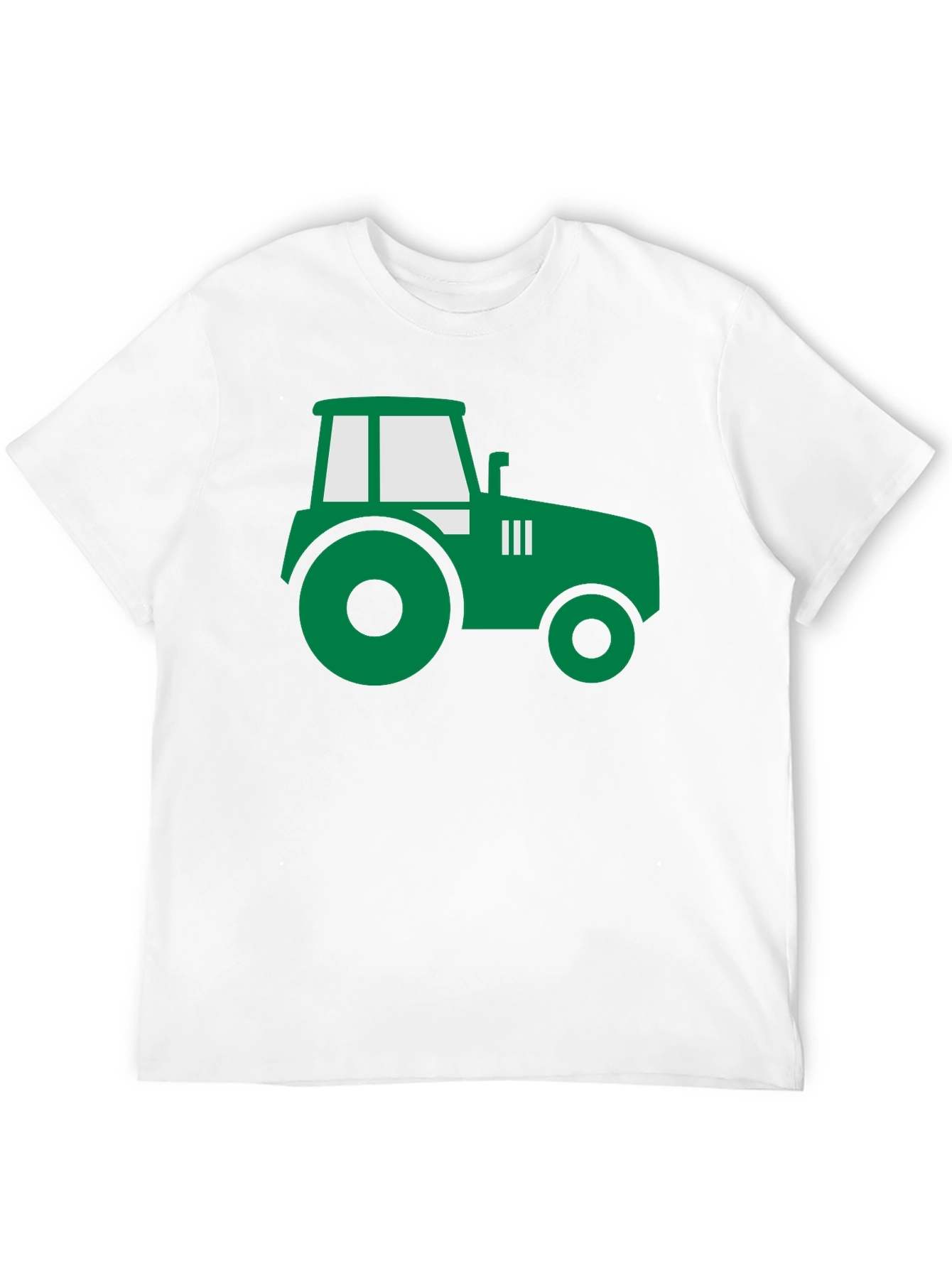Tractor Graphic Tee - Black Cotton Farm Shirt