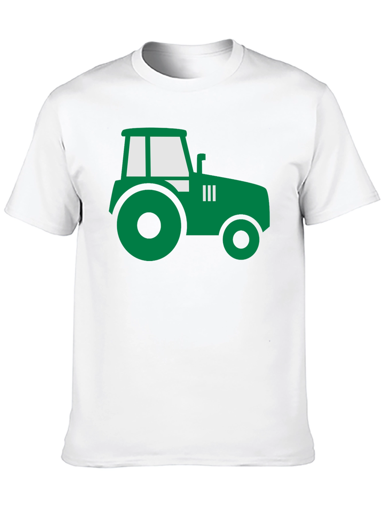 Tractor Graphic Tee - Black Cotton Farm Shirt