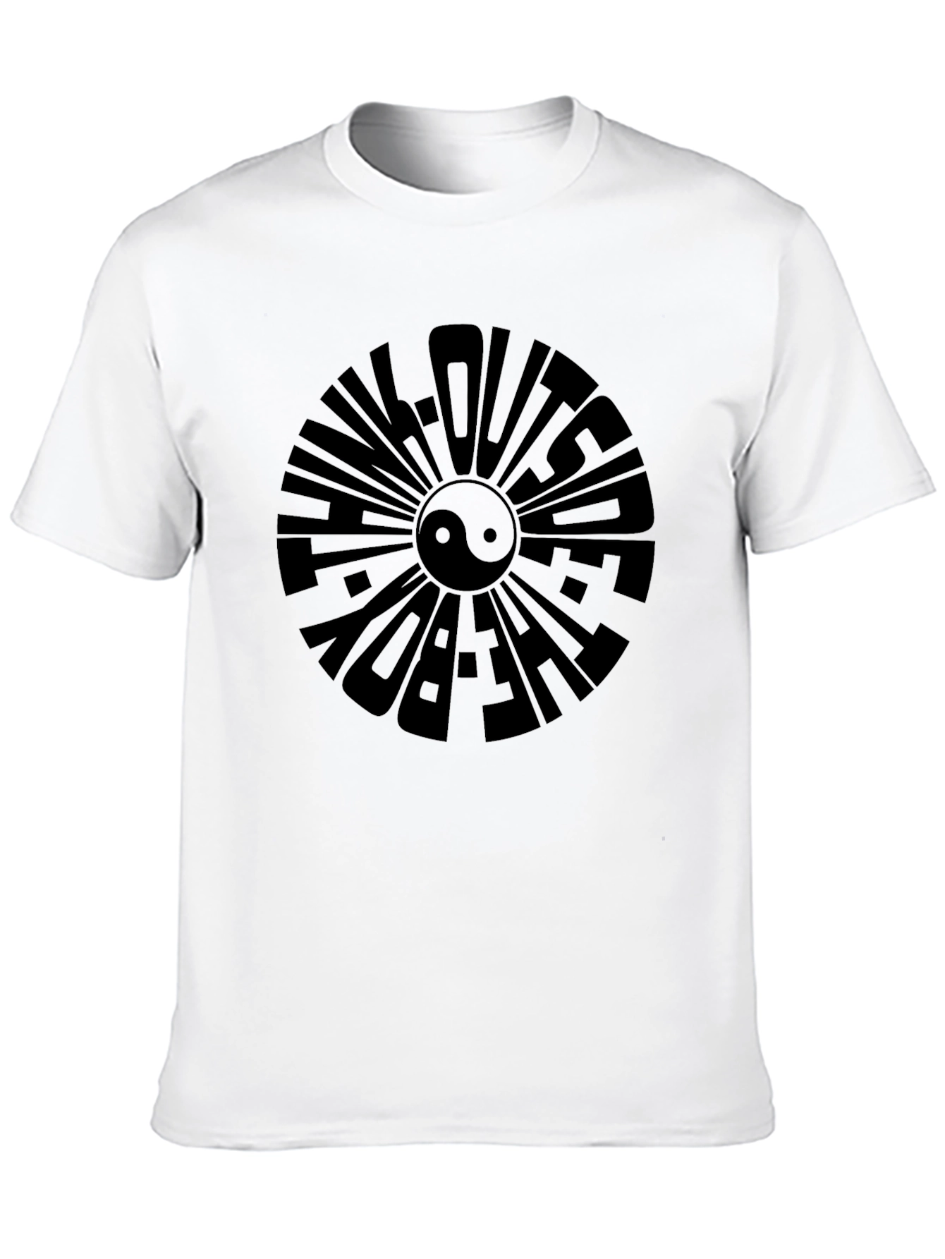 Think Outside The Box Black Graphic Tee