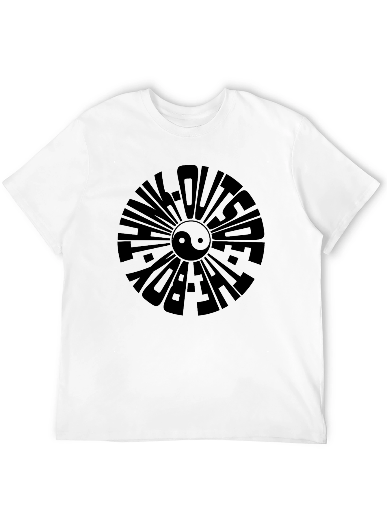 Think Outside The Box Black Graphic Tee