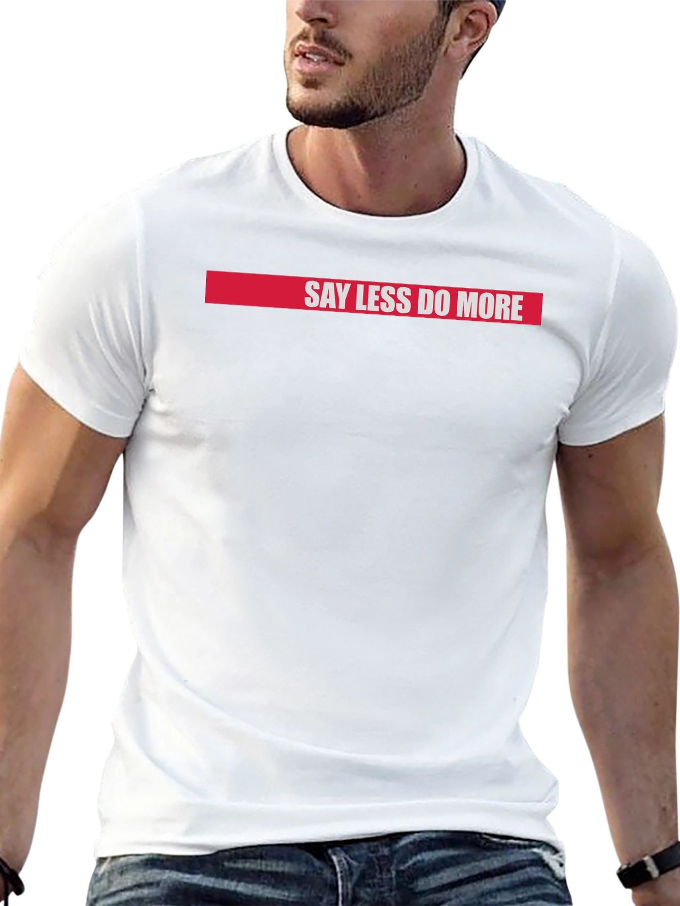 Say Less Do More Graphic Tee - Black