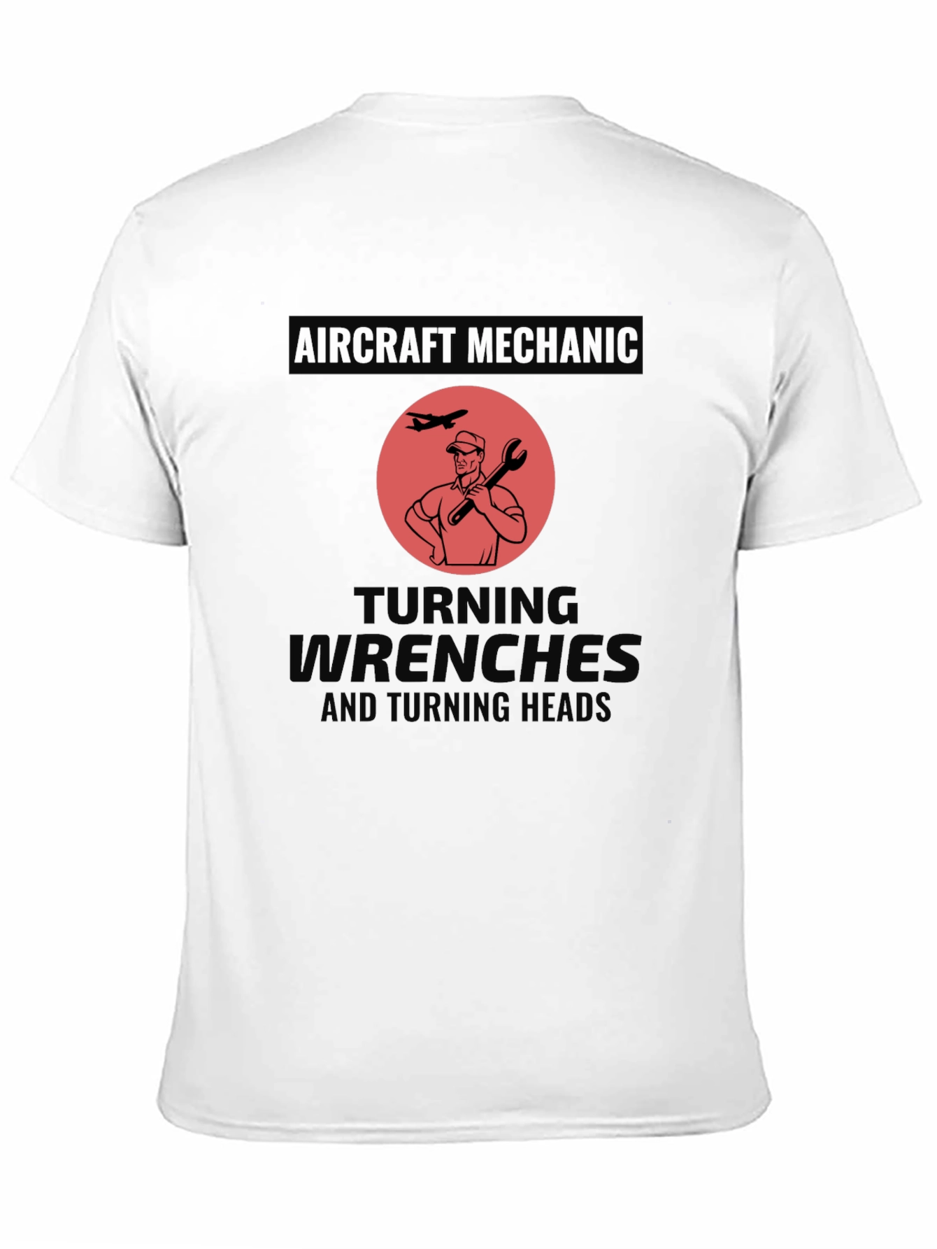 Aircraft Mechanic Turning Wrenches Graphic T-Shirt